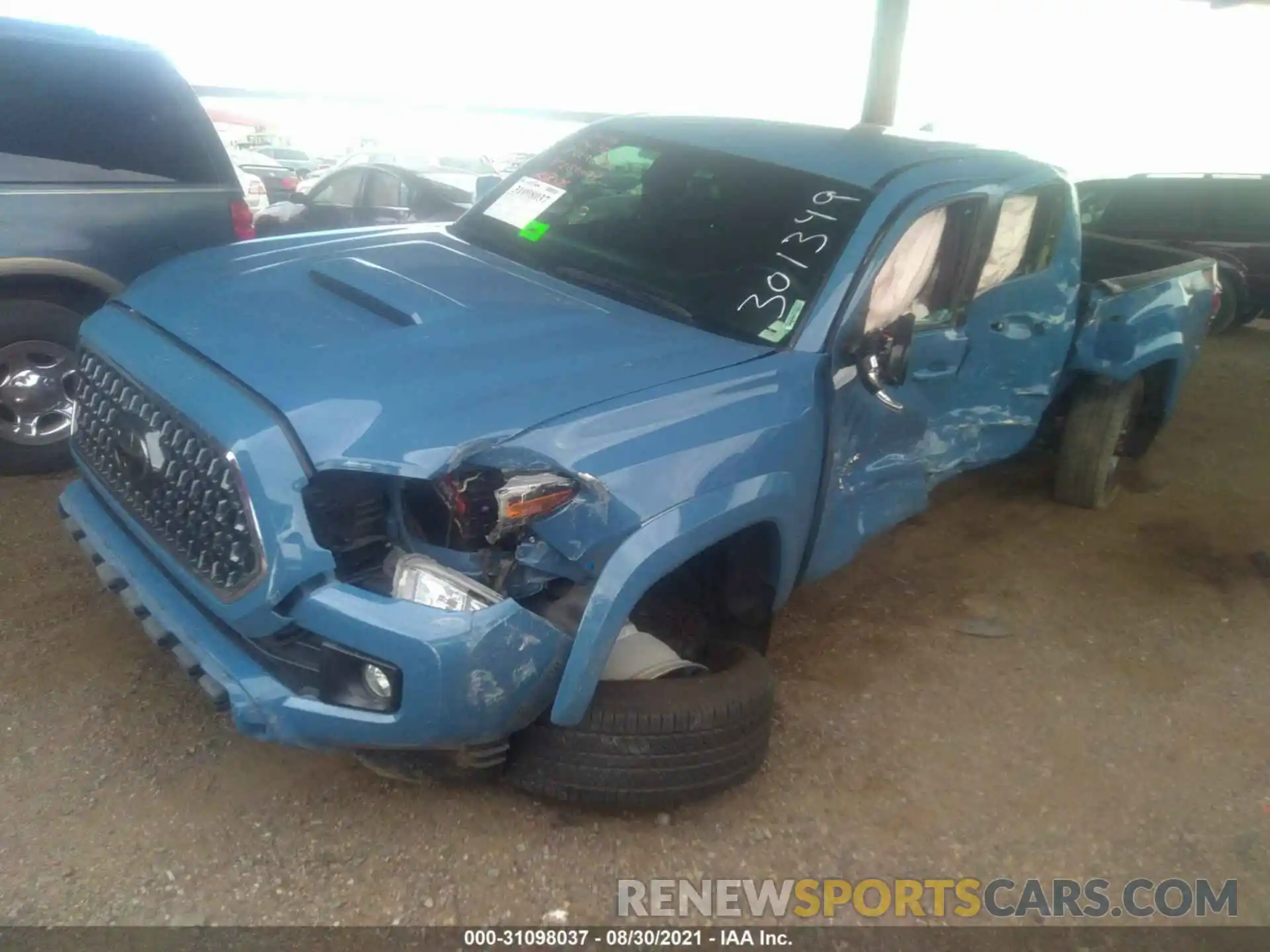 2 Photograph of a damaged car 3TMCZ5AN9KM280074 TOYOTA TACOMA 4WD 2019