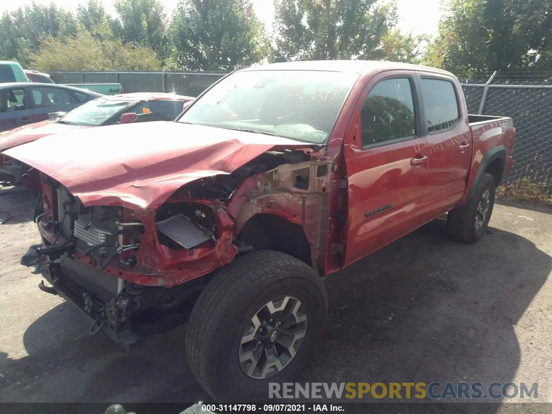 2 Photograph of a damaged car 3TMCZ5AN9KM280625 TOYOTA TACOMA 4WD 2019