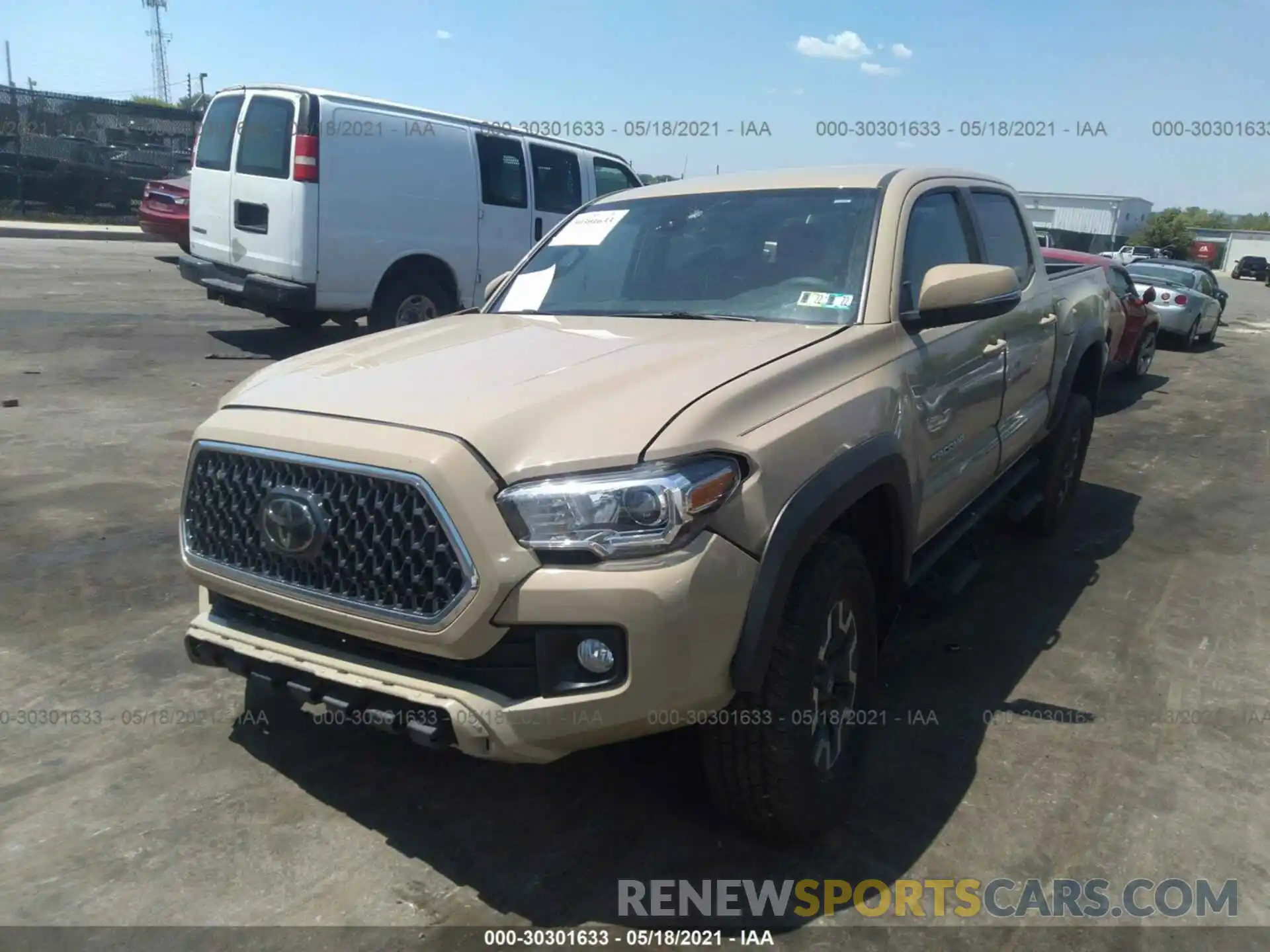 2 Photograph of a damaged car 3TMCZ5AN9KM282441 TOYOTA TACOMA 4WD 2019