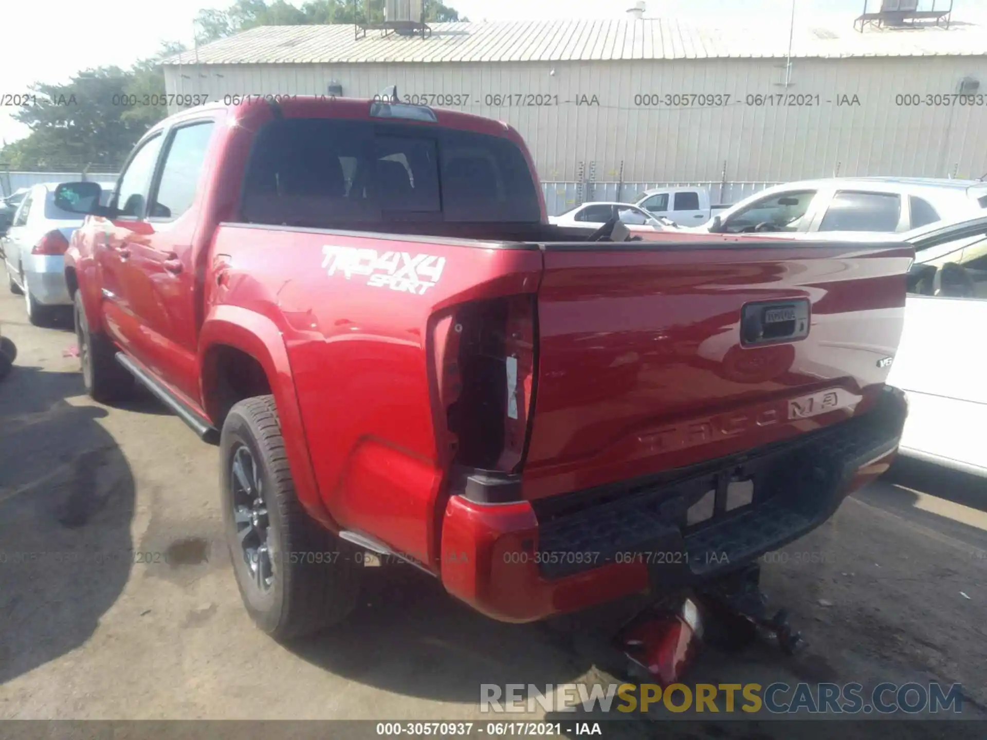 3 Photograph of a damaged car 3TMCZ5ANXKM189251 TOYOTA TACOMA 4WD 2019