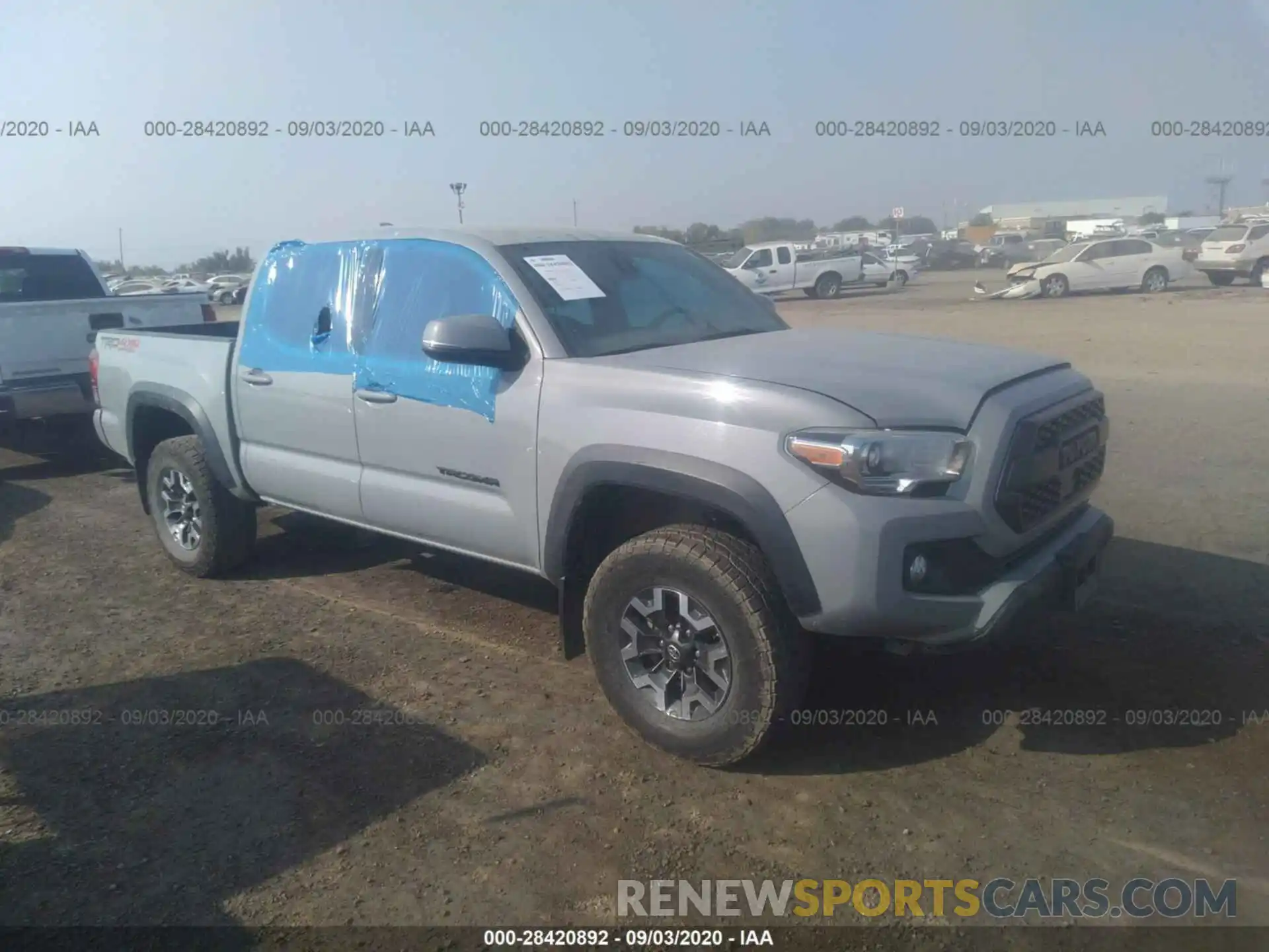 1 Photograph of a damaged car 3TMCZ5ANXKM192473 TOYOTA TACOMA 4WD 2019