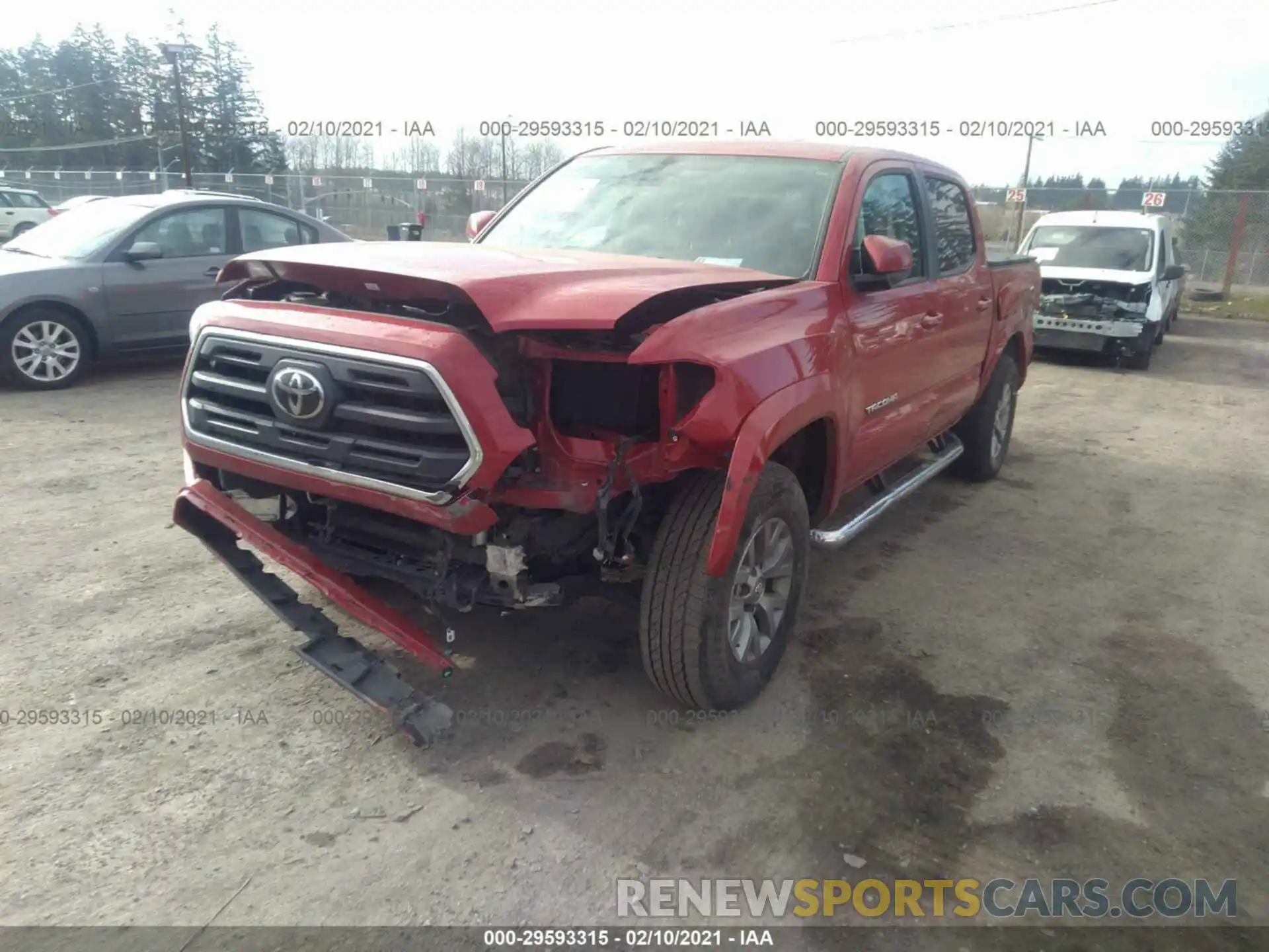 2 Photograph of a damaged car 3TMCZ5ANXKM208915 TOYOTA TACOMA 4WD 2019