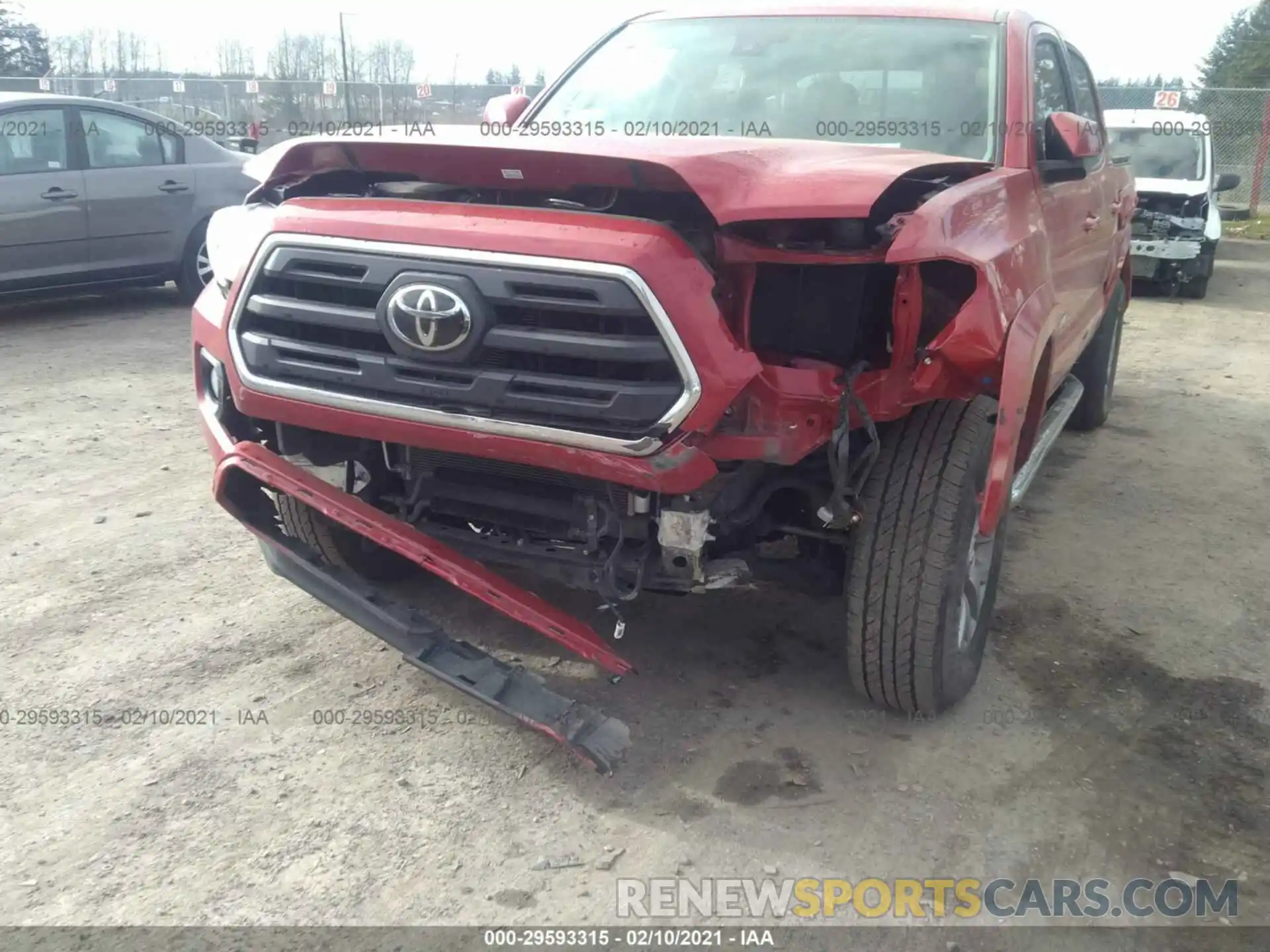 6 Photograph of a damaged car 3TMCZ5ANXKM208915 TOYOTA TACOMA 4WD 2019