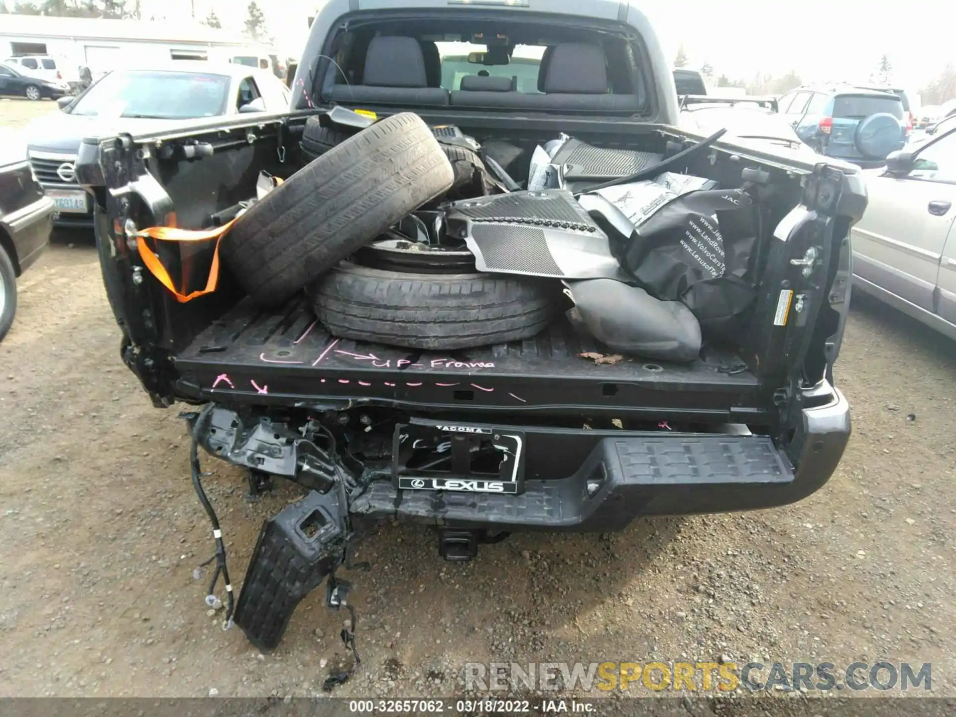 6 Photograph of a damaged car 3TMCZ5ANXKM212527 TOYOTA TACOMA 4WD 2019