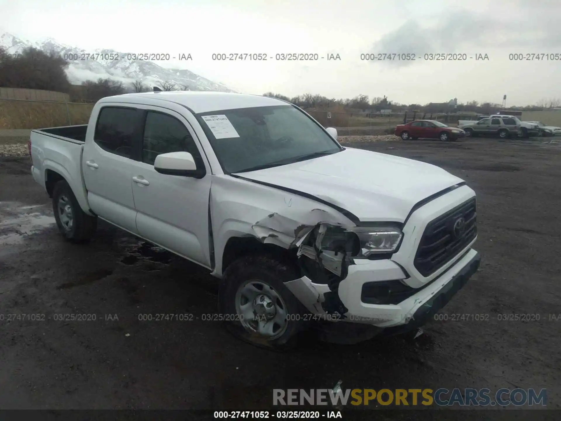 1 Photograph of a damaged car 3TMCZ5ANXKM230803 TOYOTA TACOMA 4WD 2019