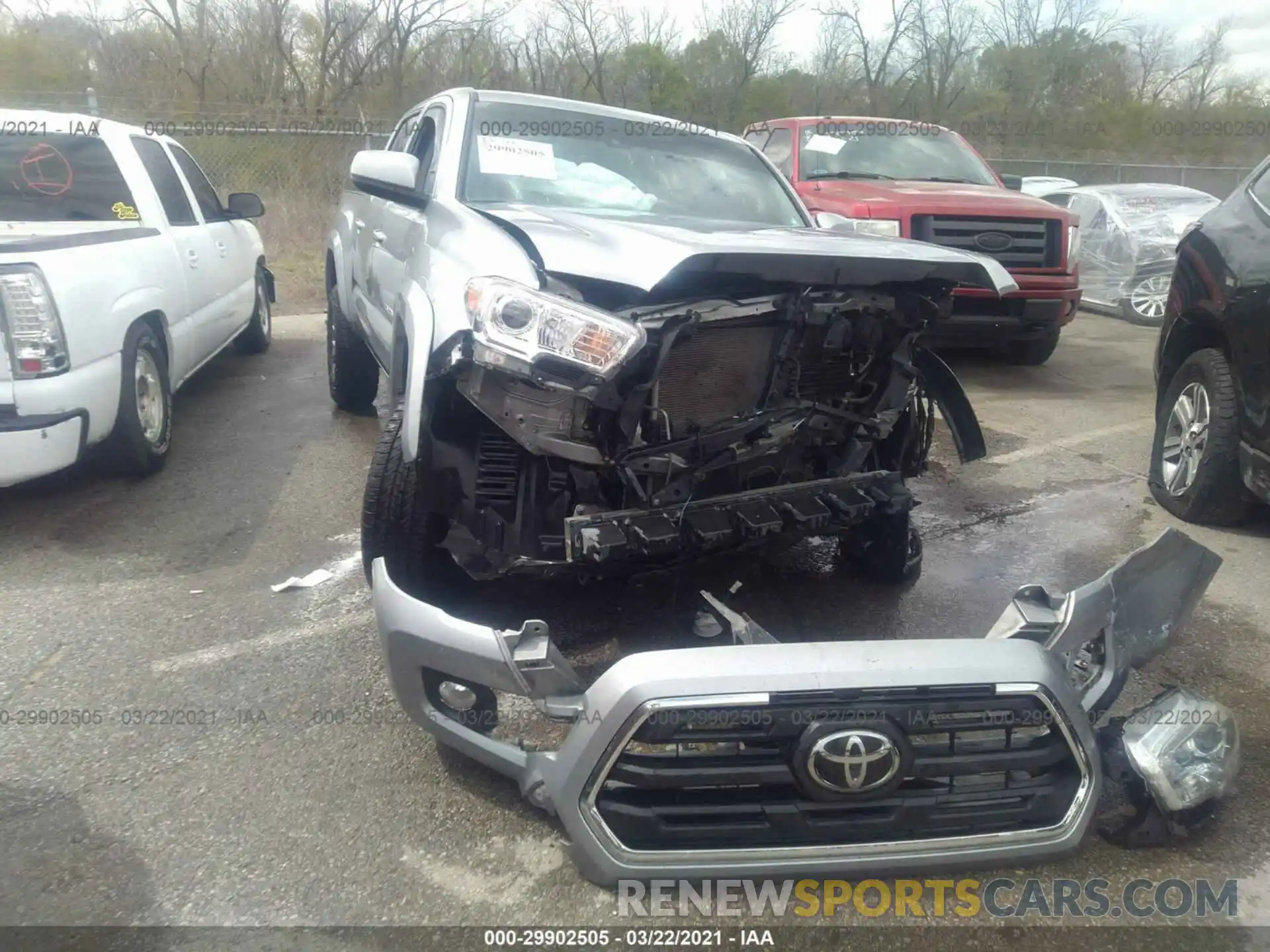 6 Photograph of a damaged car 3TMCZ5ANXKM234933 TOYOTA TACOMA 4WD 2019