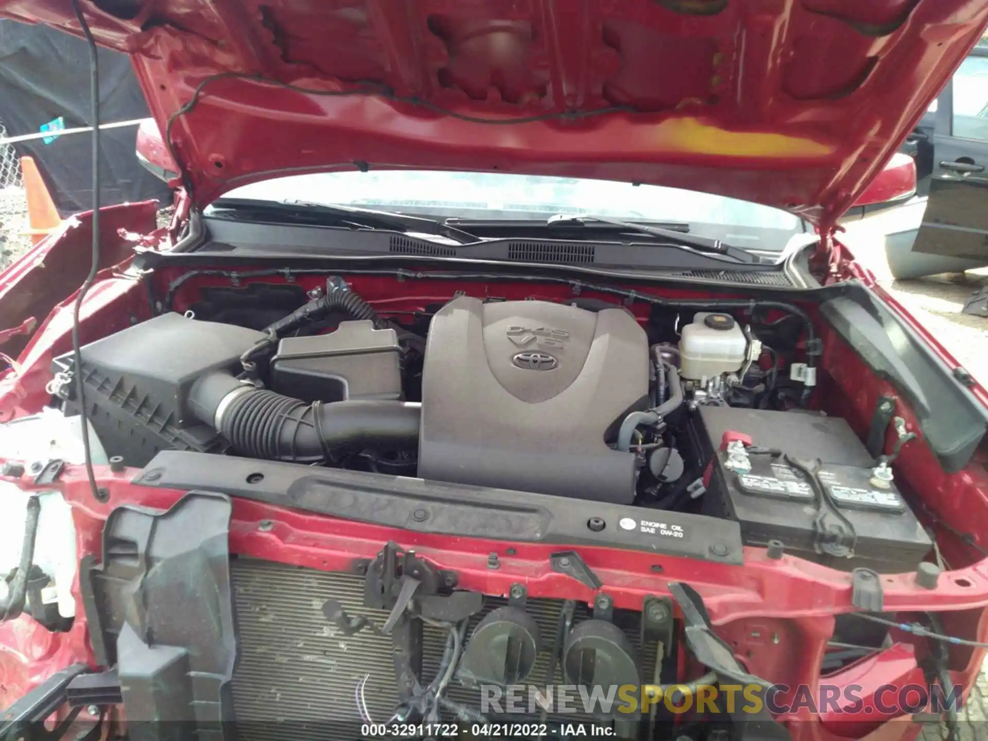 10 Photograph of a damaged car 3TMCZ5ANXKM236018 TOYOTA TACOMA 4WD 2019