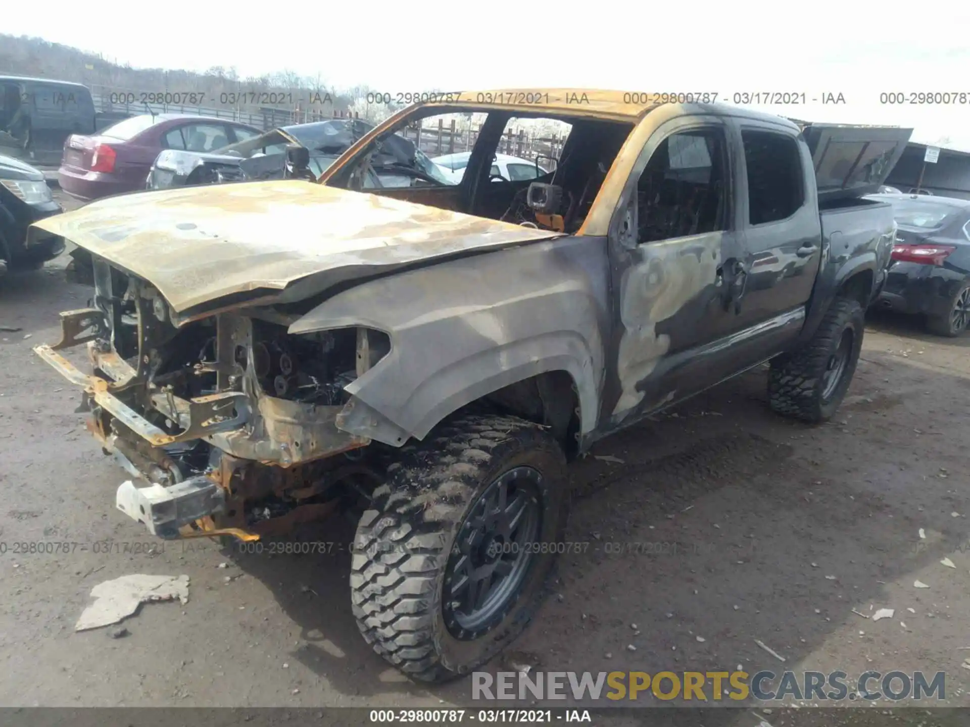 2 Photograph of a damaged car 3TMCZ5ANXKM237444 TOYOTA TACOMA 4WD 2019