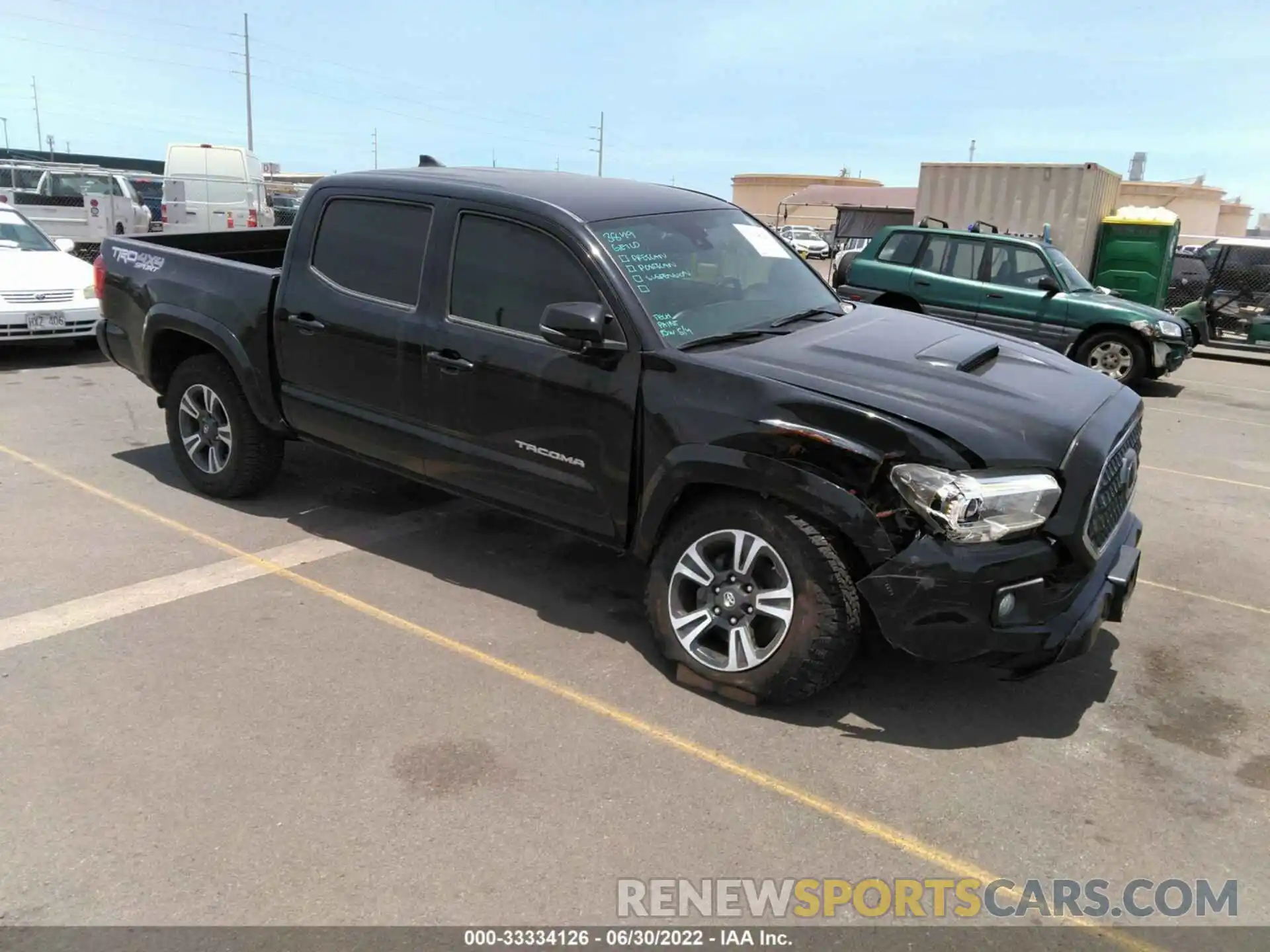 1 Photograph of a damaged car 3TMCZ5ANXKM237783 TOYOTA TACOMA 4WD 2019