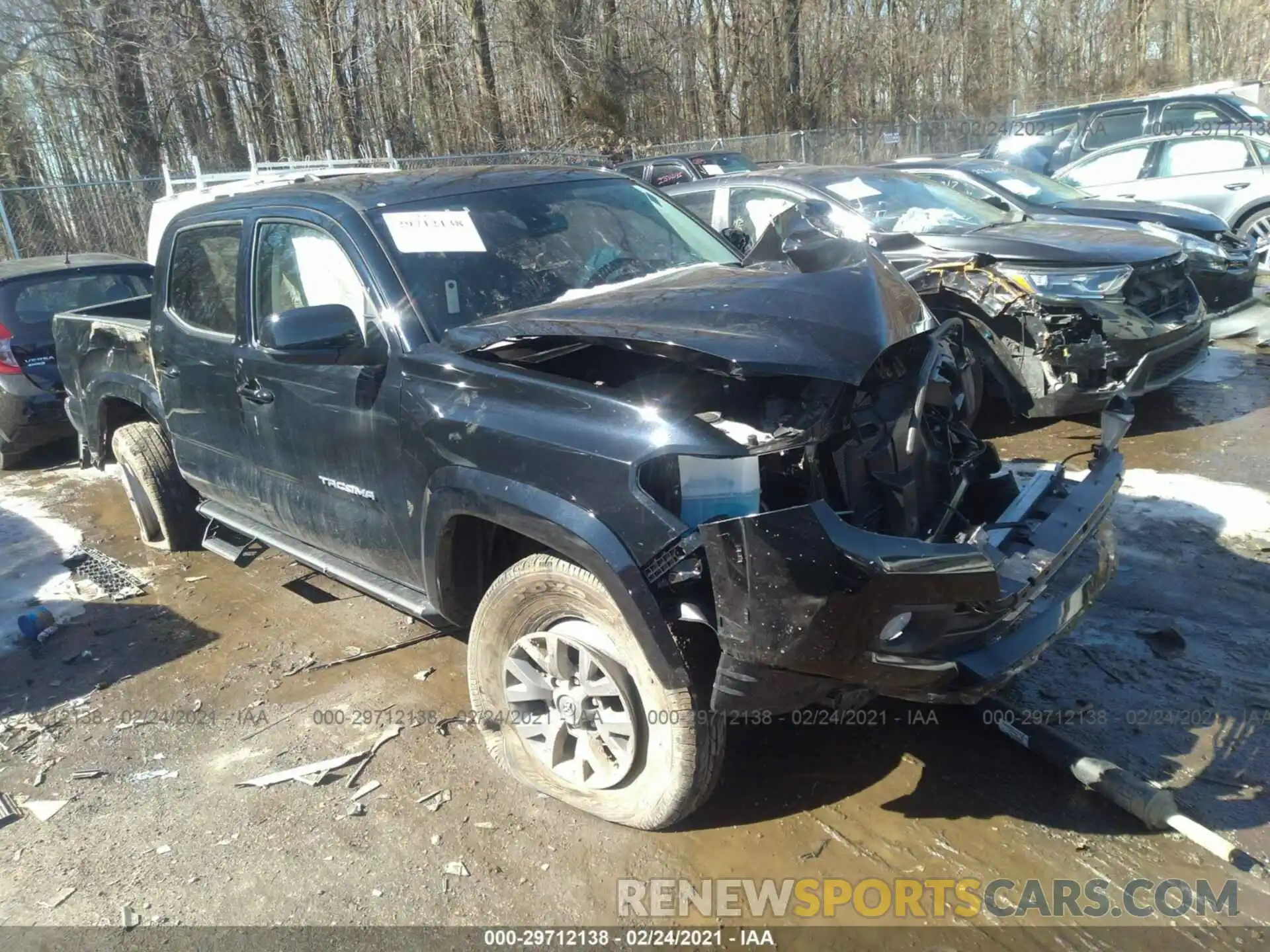 1 Photograph of a damaged car 3TMCZ5ANXKM238514 TOYOTA TACOMA 4WD 2019