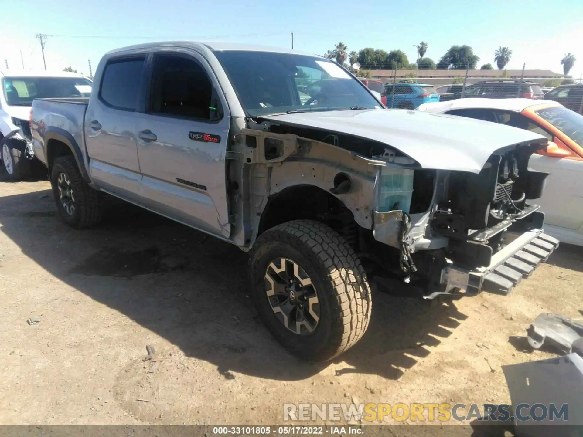 1 Photograph of a damaged car 3TMCZ5ANXKM240389 TOYOTA TACOMA 4WD 2019