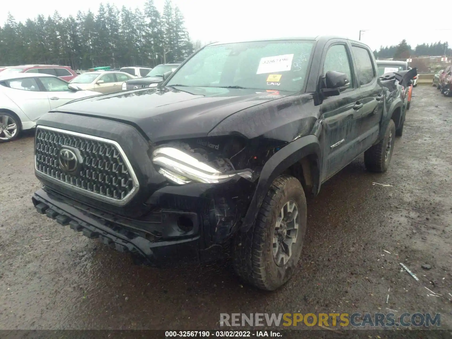 2 Фотография поврежденного автомобиля 3TMCZ5ANXKM246399 TOYOTA TACOMA 4WD 2019