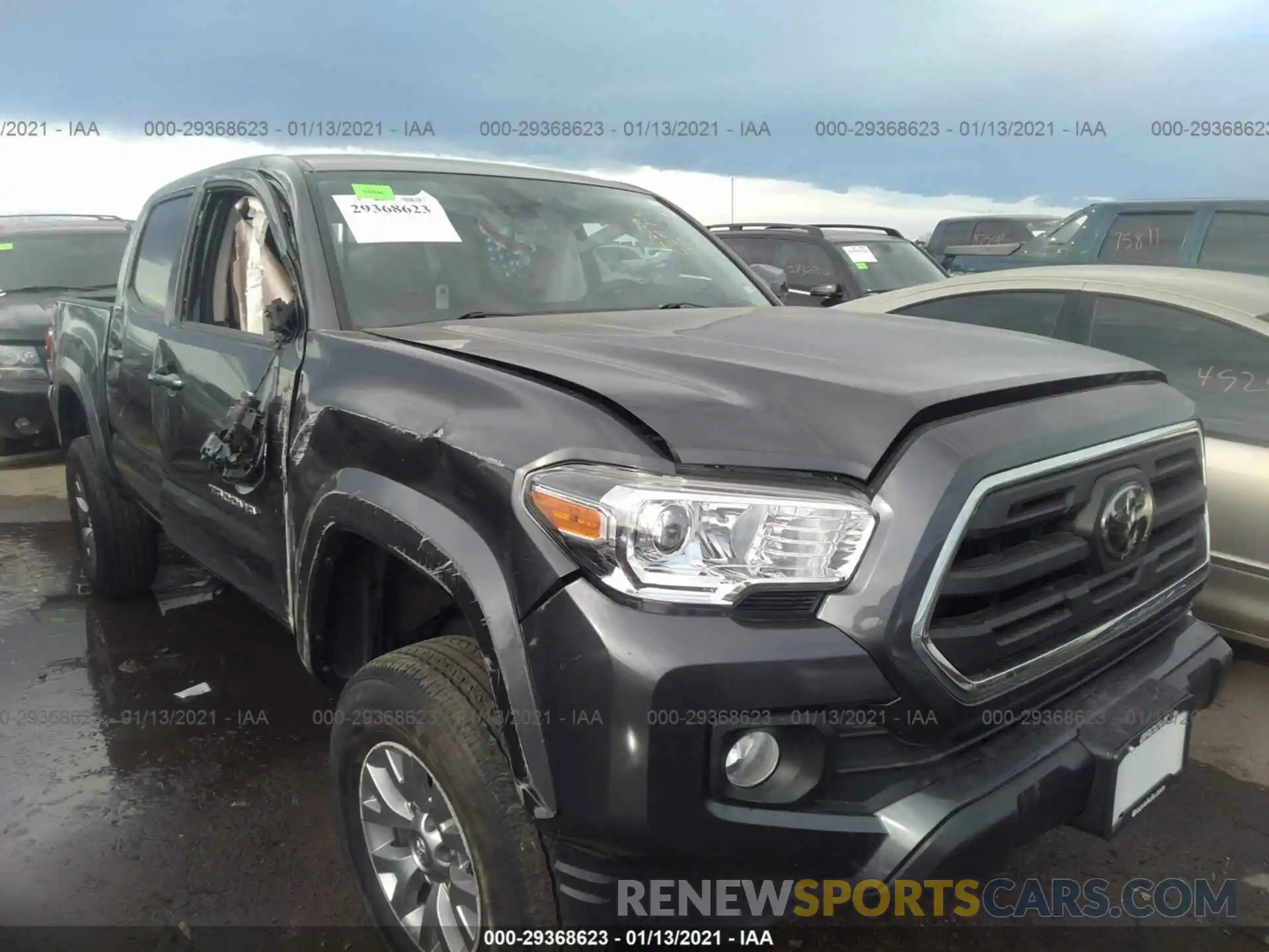 1 Photograph of a damaged car 3TMCZ5ANXKM246600 TOYOTA TACOMA 4WD 2019