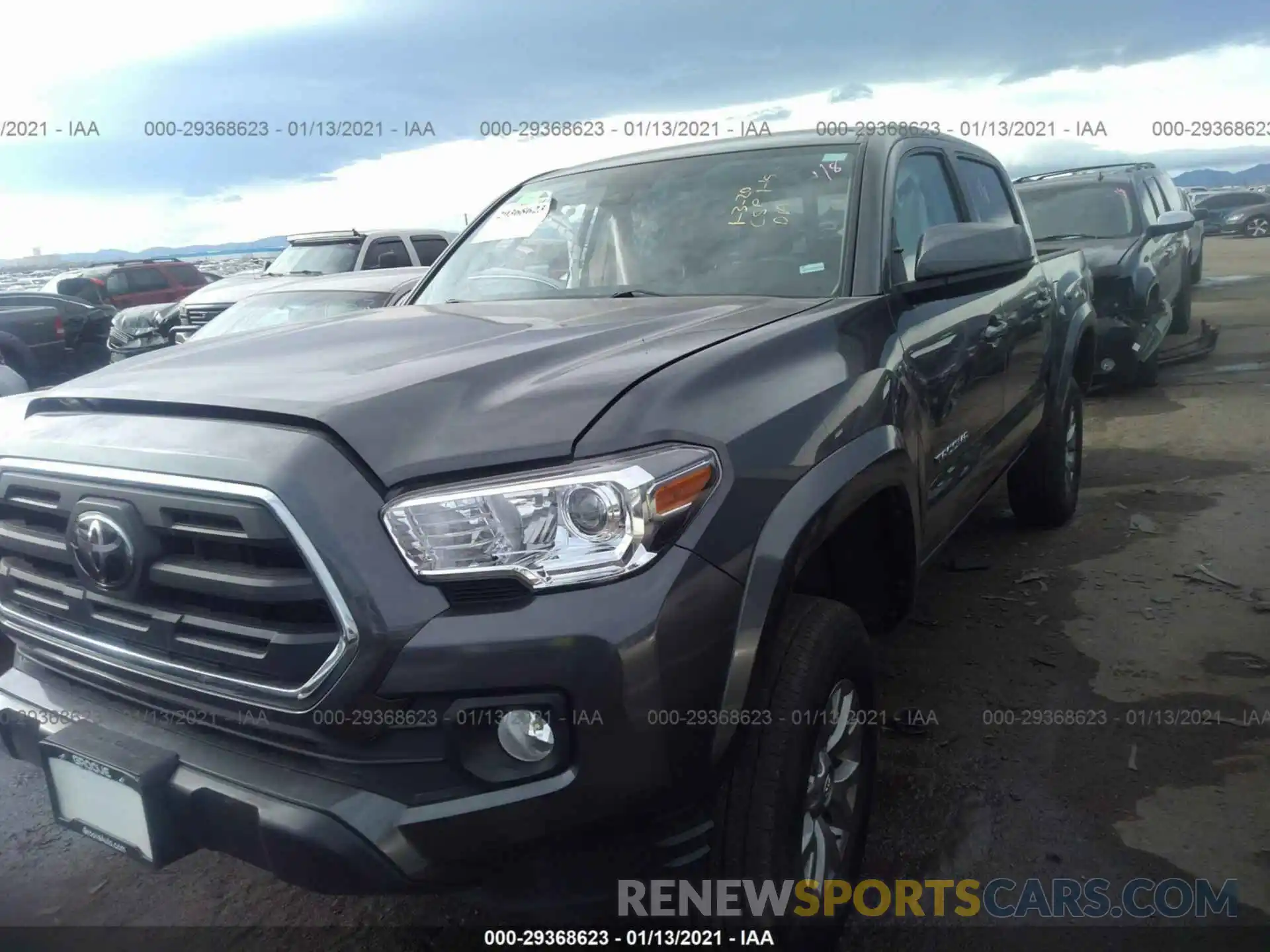 2 Фотография поврежденного автомобиля 3TMCZ5ANXKM246600 TOYOTA TACOMA 4WD 2019