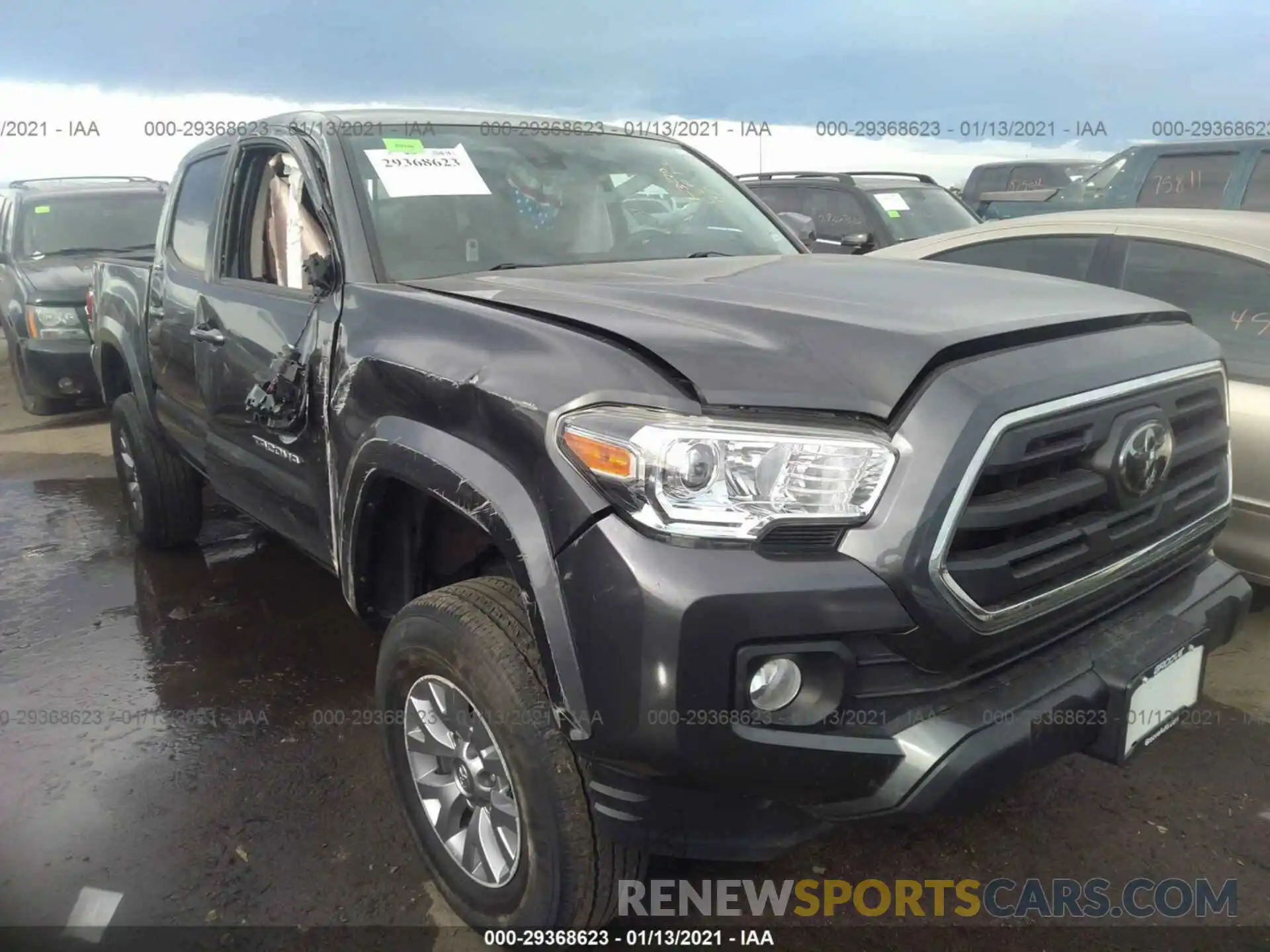 6 Photograph of a damaged car 3TMCZ5ANXKM246600 TOYOTA TACOMA 4WD 2019