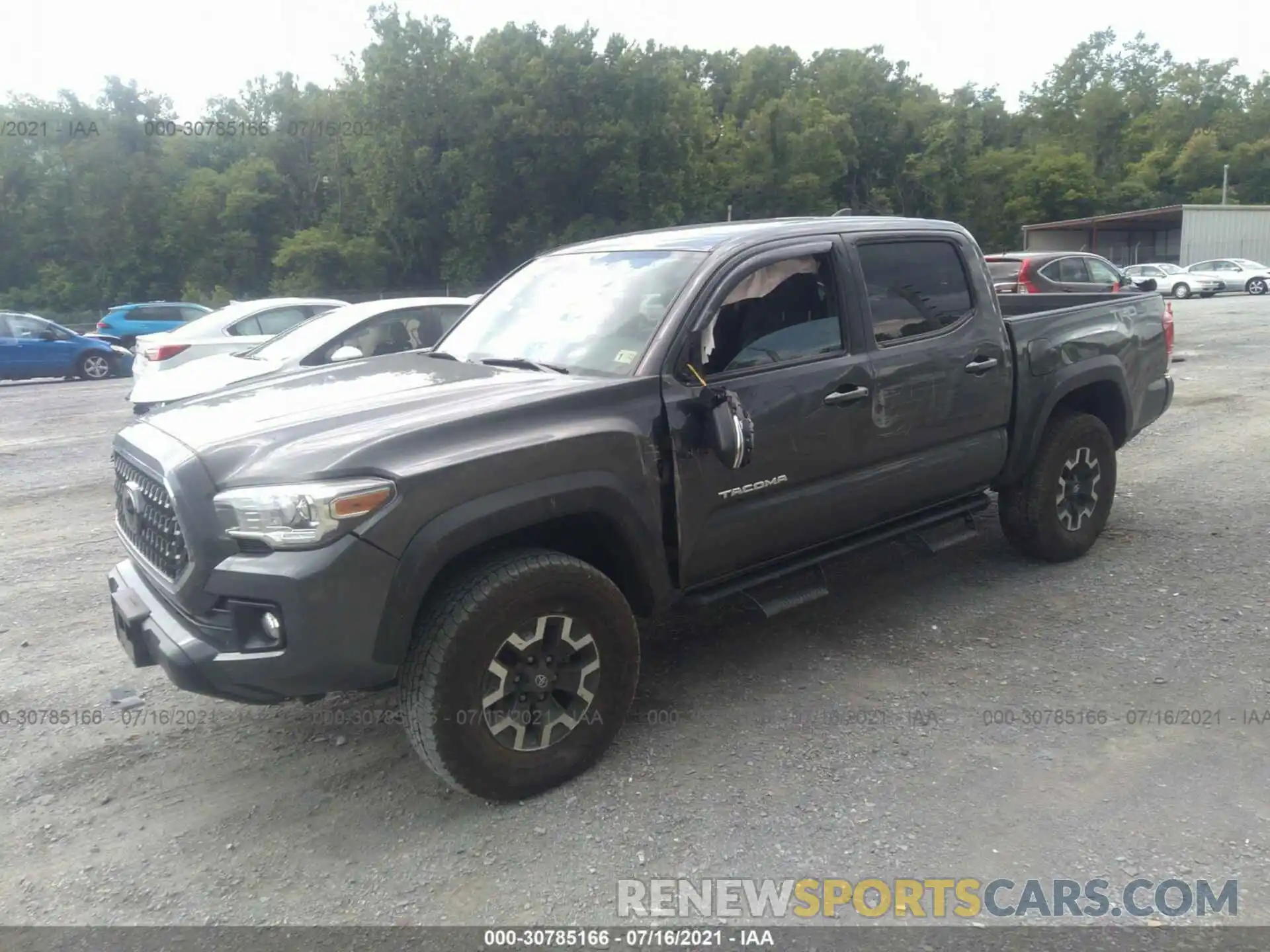 2 Photograph of a damaged car 3TMCZ5ANXKM250159 TOYOTA TACOMA 4WD 2019