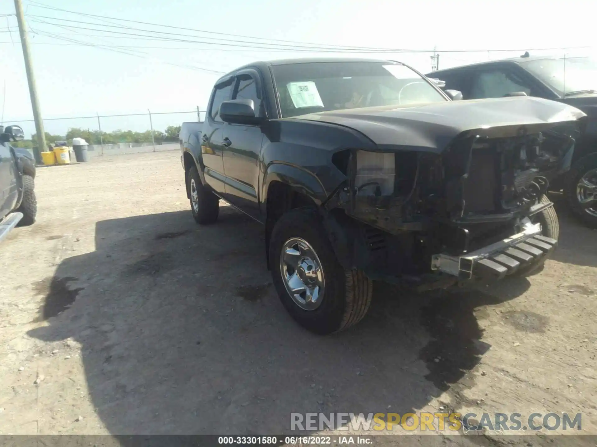 1 Photograph of a damaged car 3TMCZ5ANXKM253059 TOYOTA TACOMA 4WD 2019