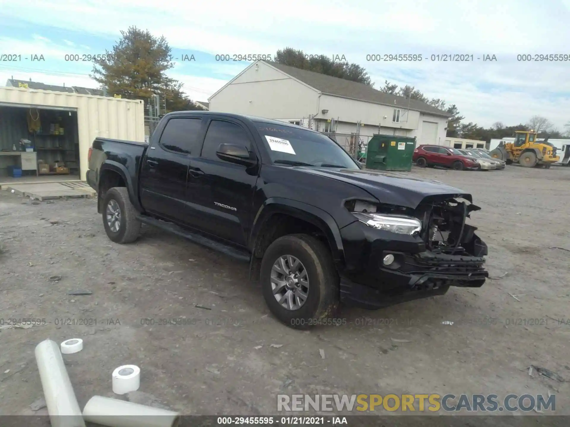 1 Photograph of a damaged car 3TMCZ5ANXKM253403 TOYOTA TACOMA 4WD 2019