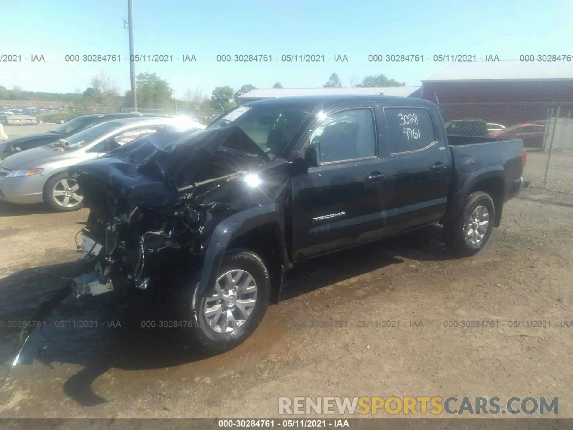 2 Photograph of a damaged car 3TMCZ5ANXKM260593 TOYOTA TACOMA 4WD 2019