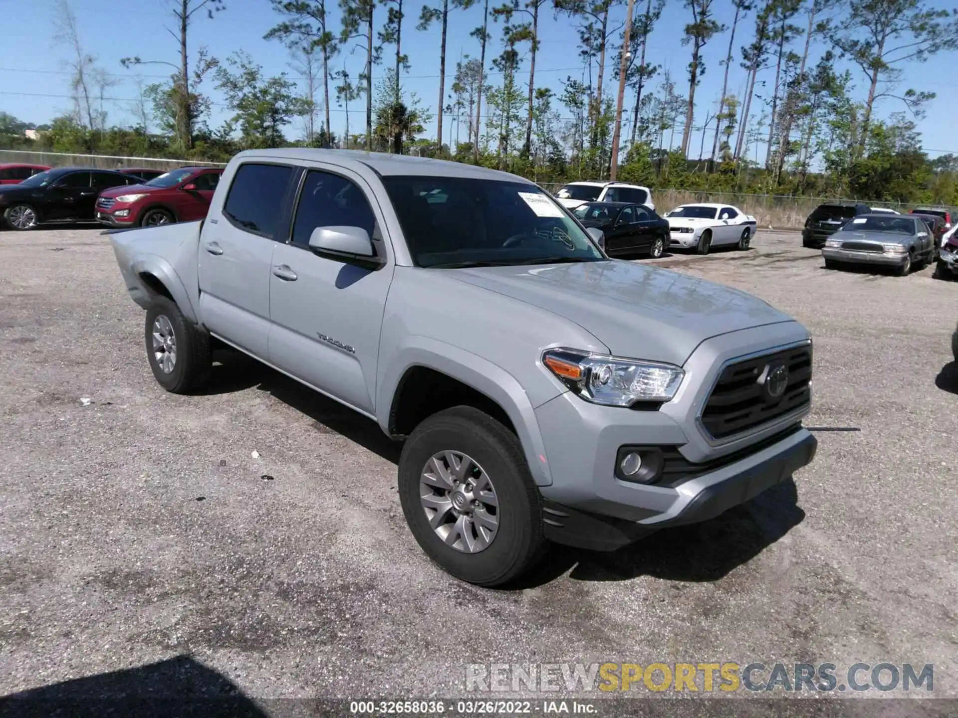 1 Photograph of a damaged car 3TMCZ5ANXKM279435 TOYOTA TACOMA 4WD 2019