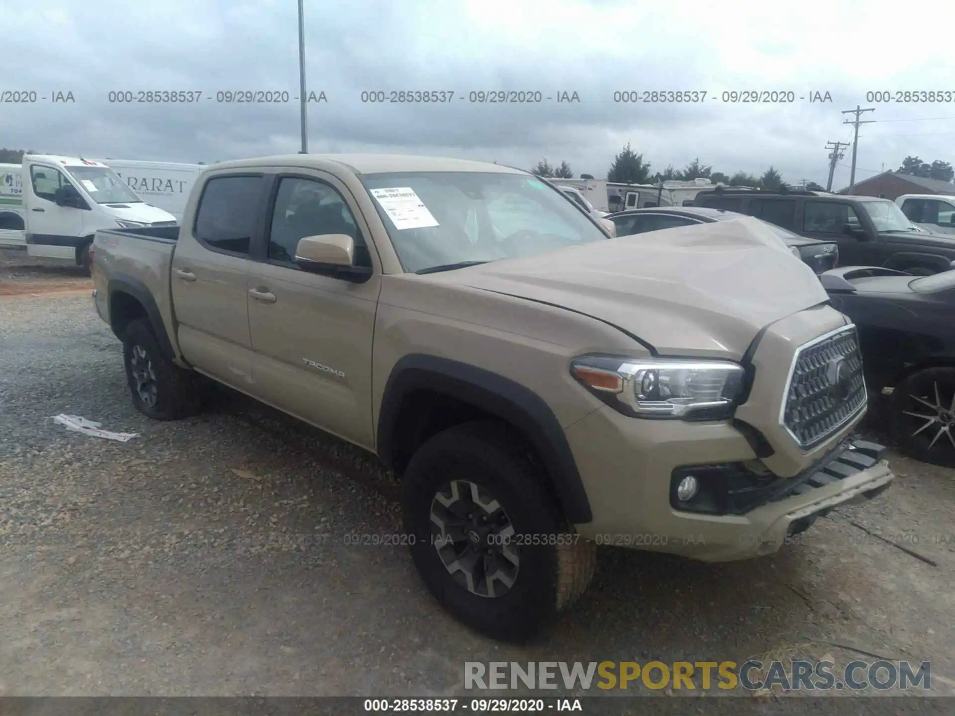 1 Photograph of a damaged car 3TMCZ5ANXKM280665 TOYOTA TACOMA 4WD 2019