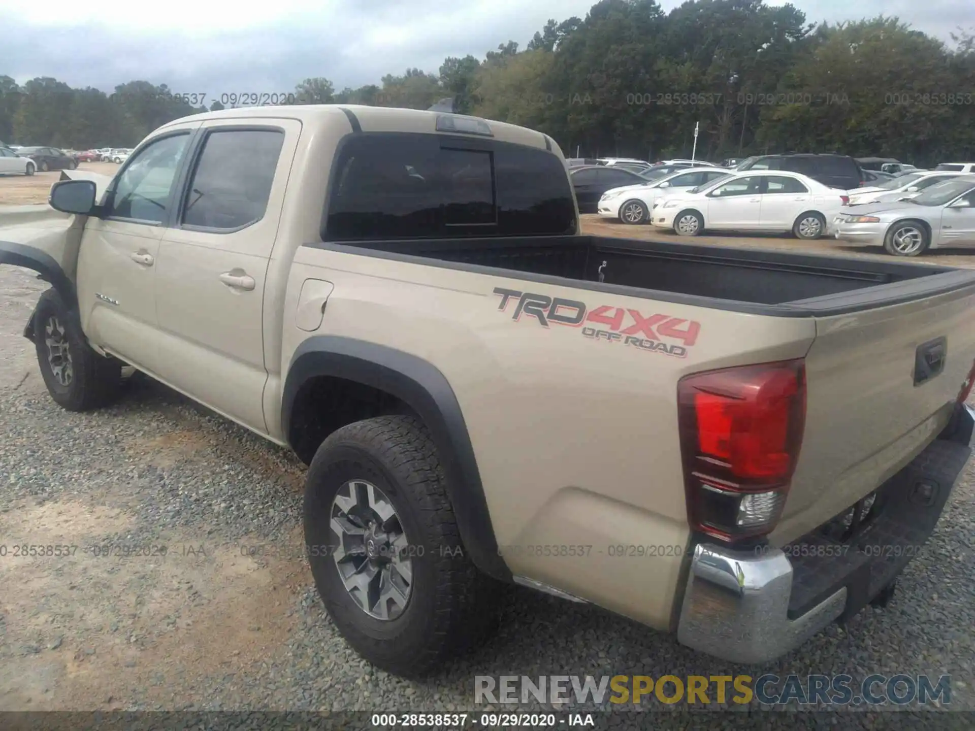 3 Фотография поврежденного автомобиля 3TMCZ5ANXKM280665 TOYOTA TACOMA 4WD 2019