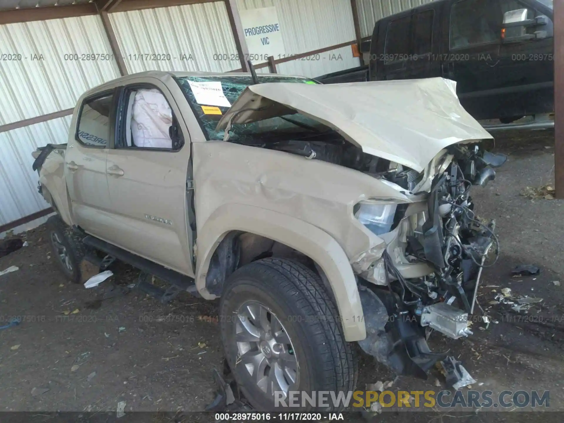 1 Photograph of a damaged car 3TMCZ5ANXKM283565 TOYOTA TACOMA 4WD 2019