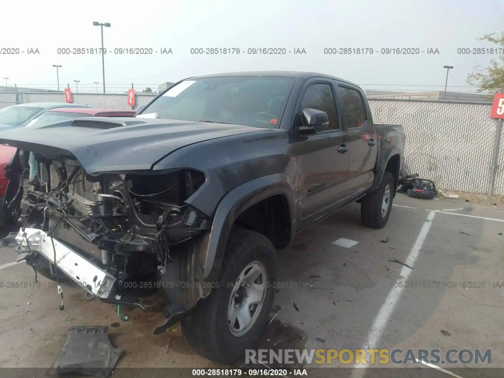 2 Photograph of a damaged car 3TMCZ5ANXKM286546 TOYOTA TACOMA 4WD 2019