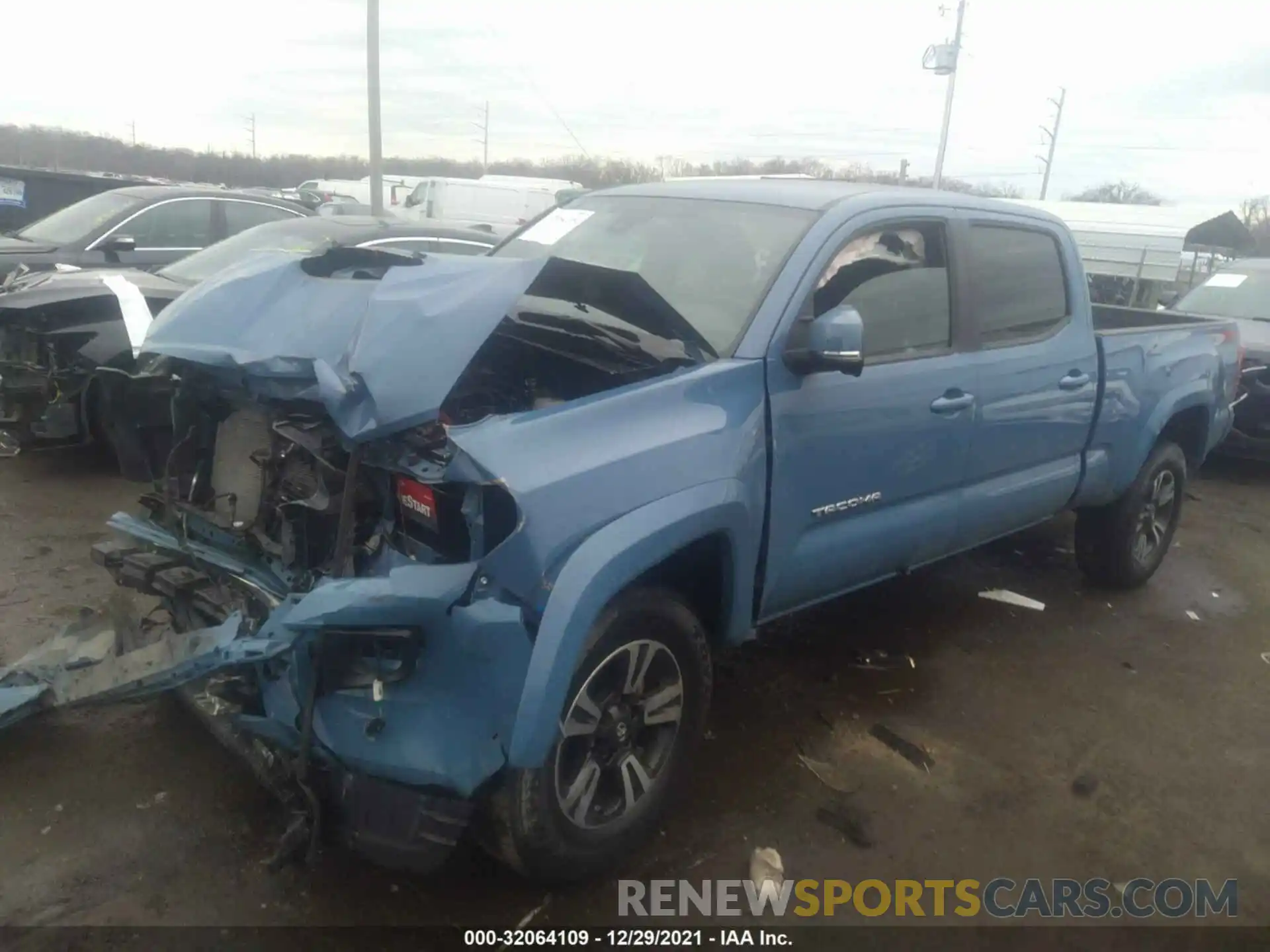 2 Photograph of a damaged car 3TMDZ5BN0KM056260 TOYOTA TACOMA 4WD 2019