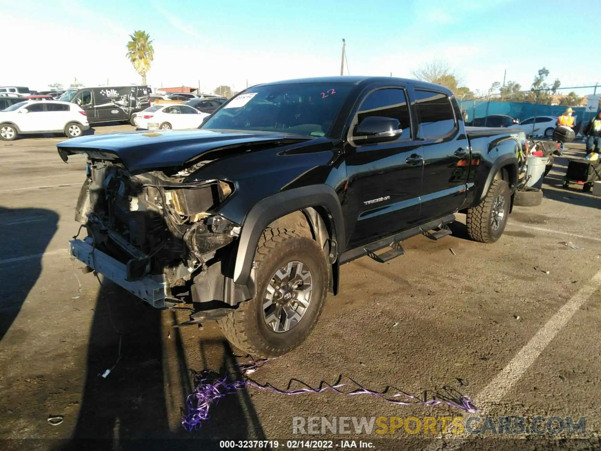 2 Photograph of a damaged car 3TMDZ5BN0KM058039 TOYOTA TACOMA 4WD 2019