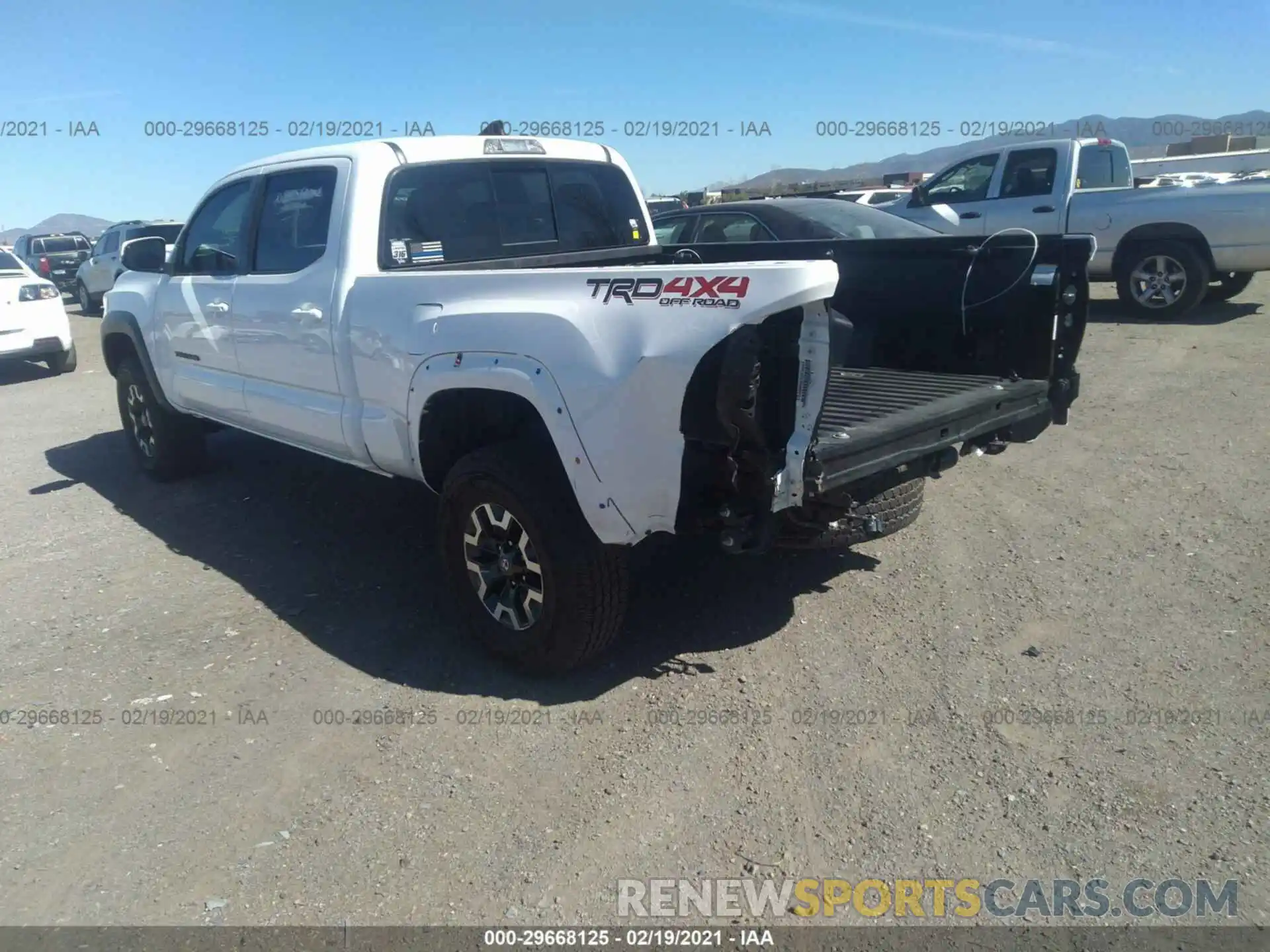 3 Photograph of a damaged car 3TMDZ5BN0KM067128 TOYOTA TACOMA 4WD 2019