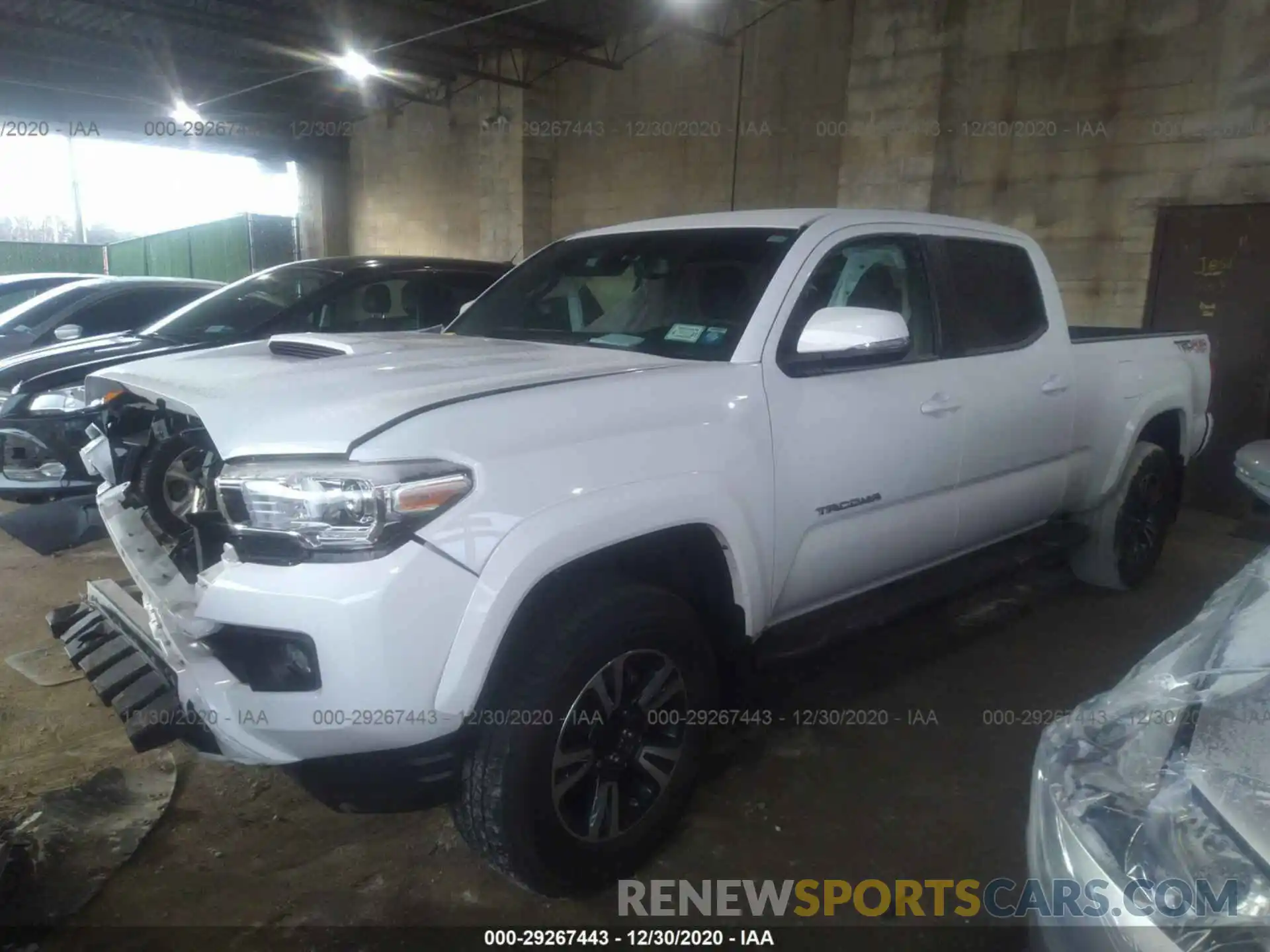 2 Photograph of a damaged car 3TMDZ5BN0KM067596 TOYOTA TACOMA 4WD 2019