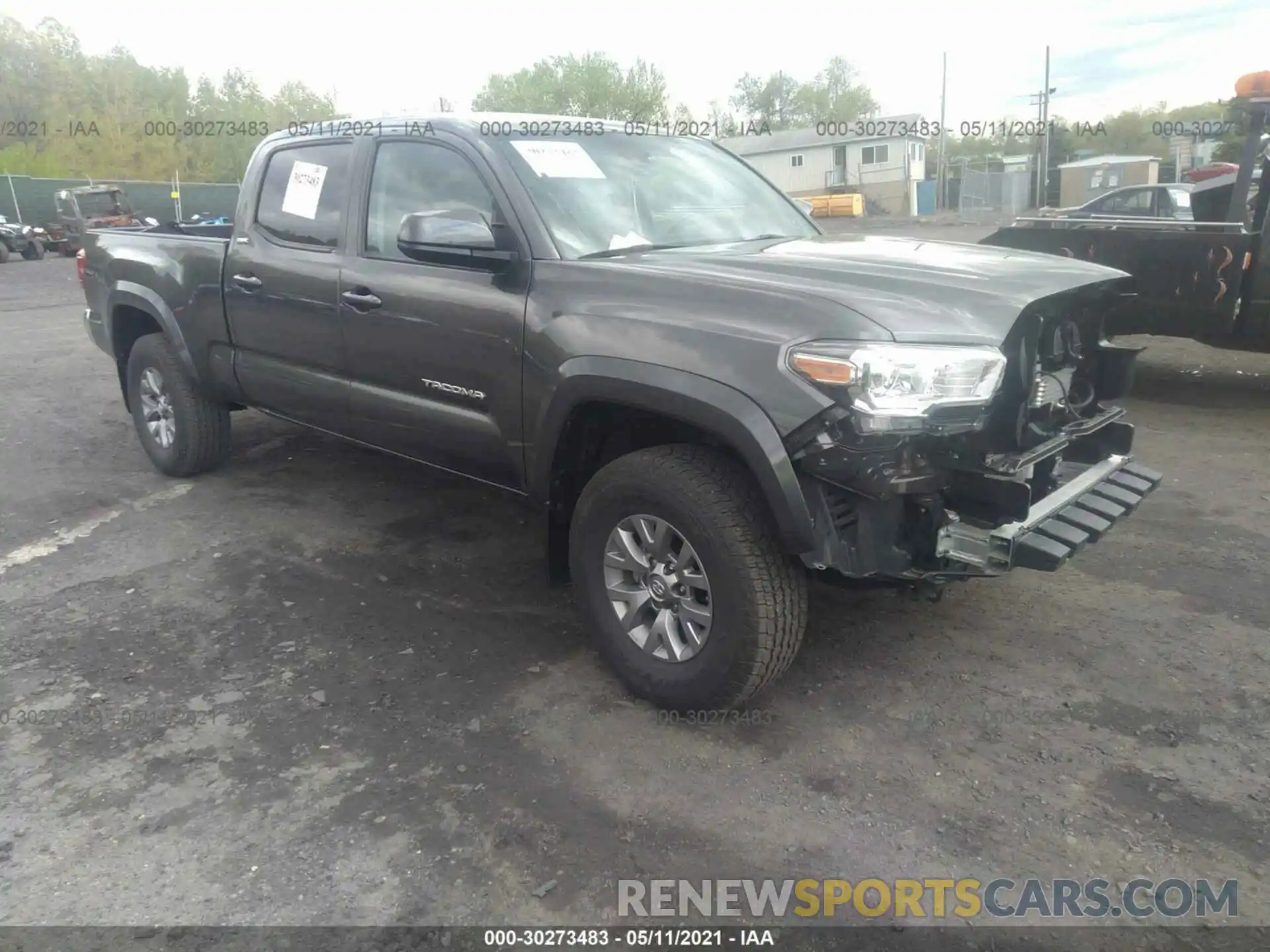 1 Photograph of a damaged car 3TMDZ5BN0KM073320 TOYOTA TACOMA 4WD 2019