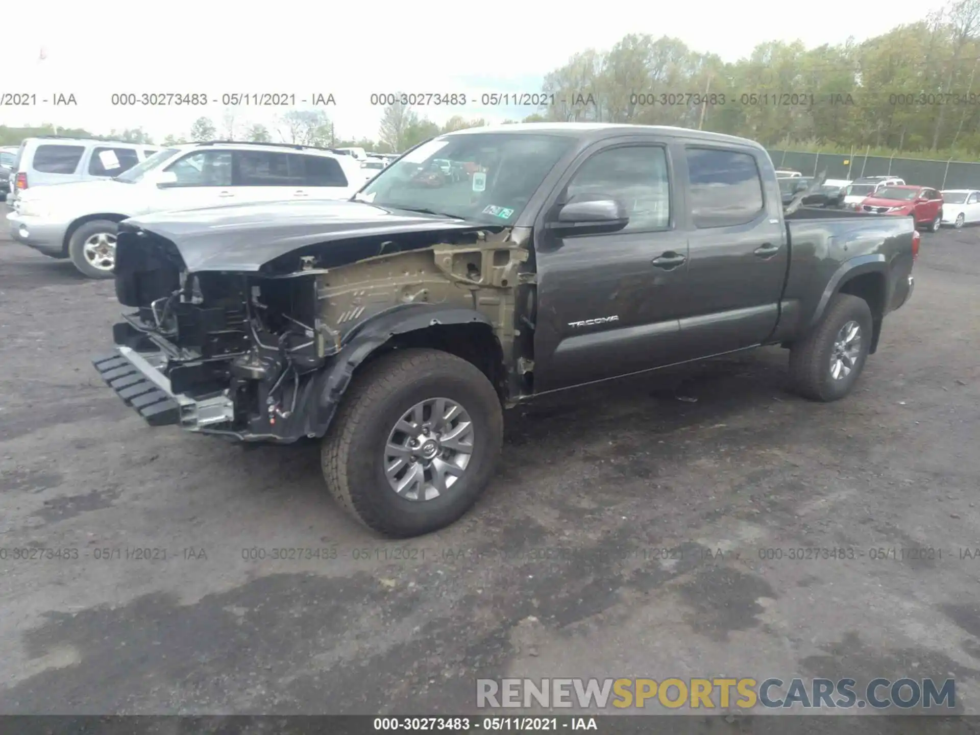 2 Photograph of a damaged car 3TMDZ5BN0KM073320 TOYOTA TACOMA 4WD 2019