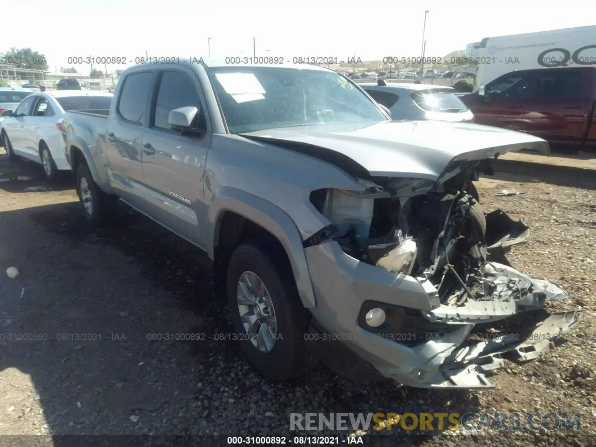 1 Photograph of a damaged car 3TMDZ5BN0KM074676 TOYOTA TACOMA 4WD 2019