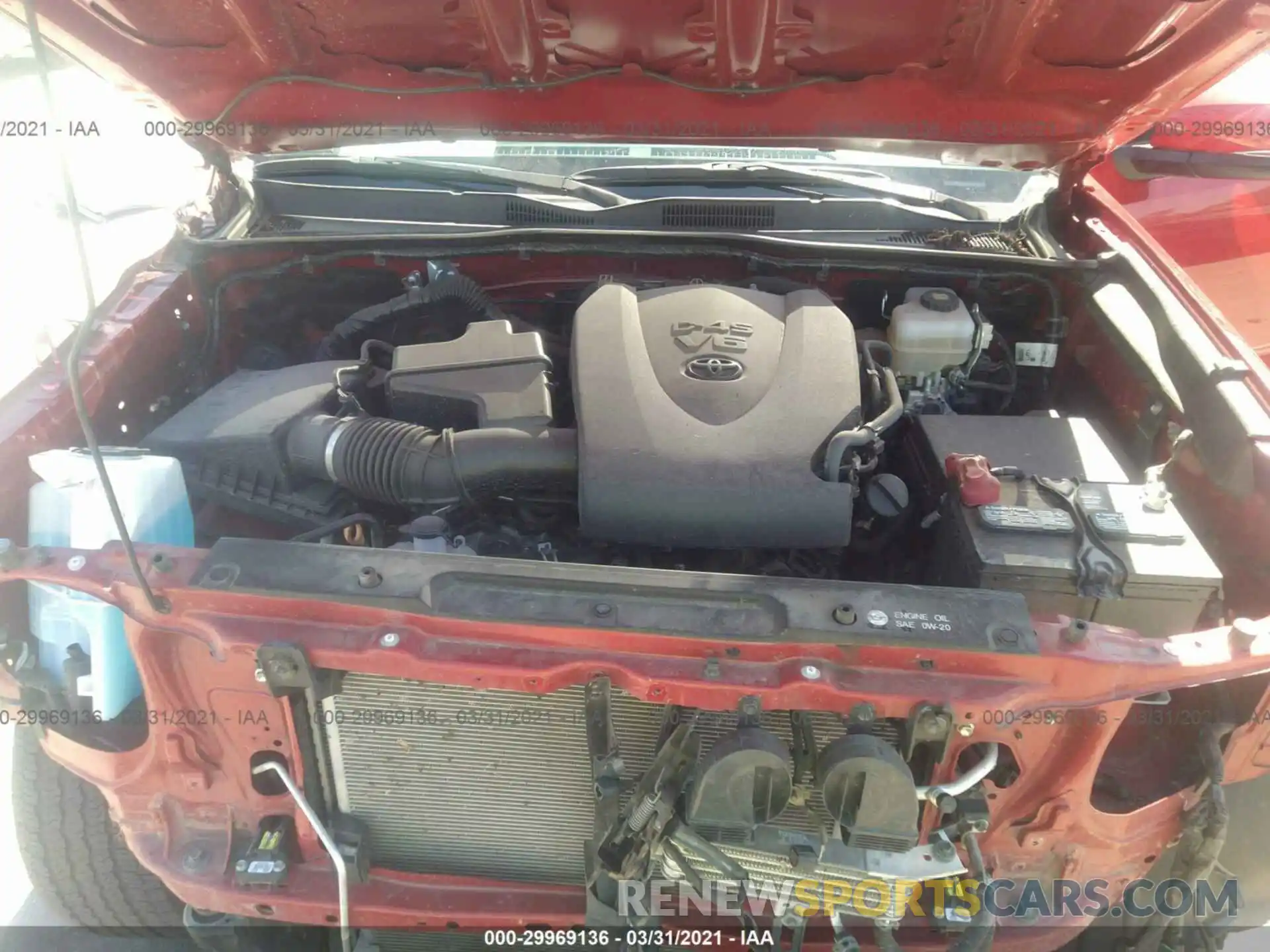 10 Photograph of a damaged car 3TMDZ5BN1KM072449 TOYOTA TACOMA 4WD 2019