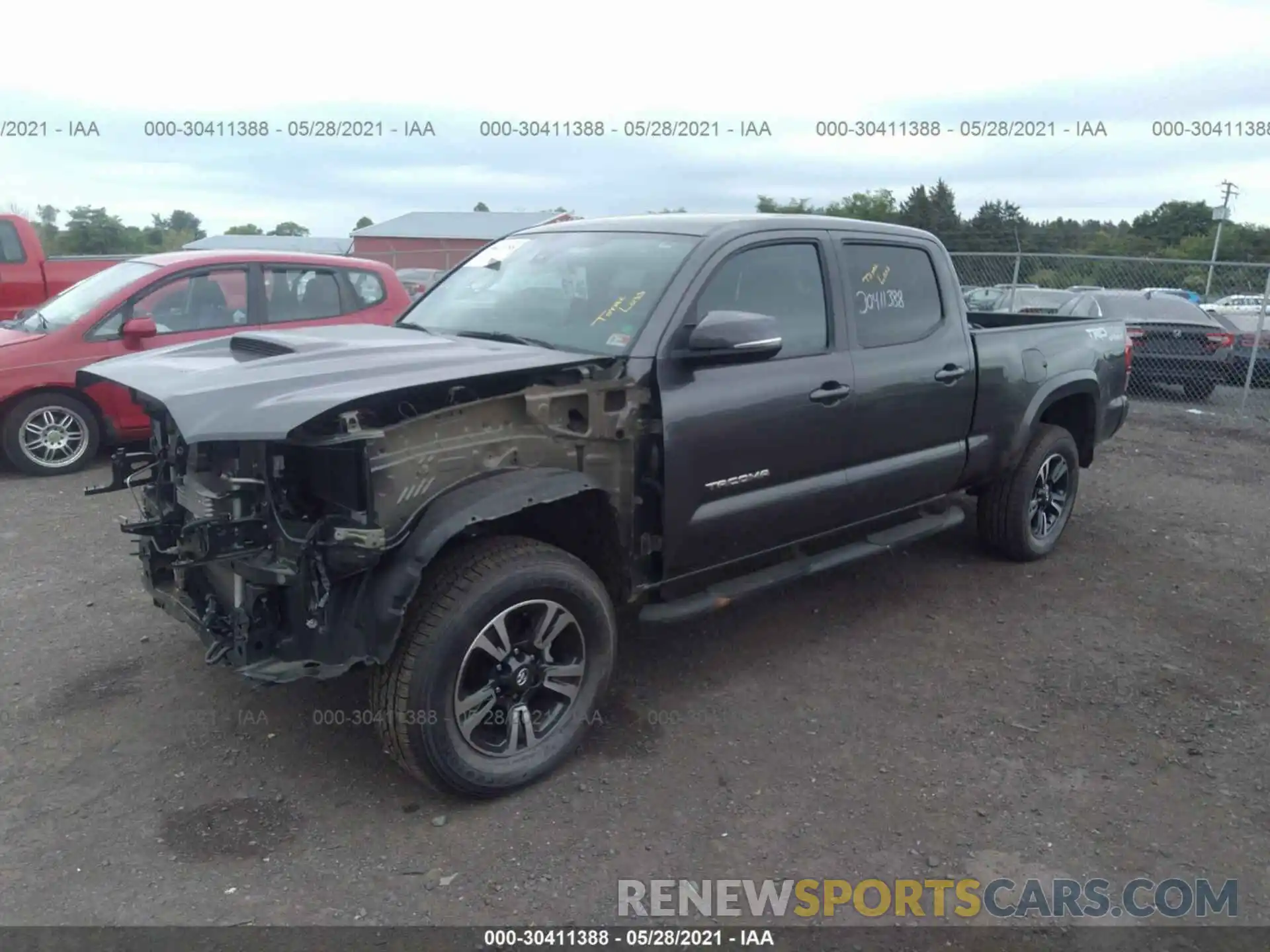 2 Photograph of a damaged car 3TMDZ5BN1KM077117 TOYOTA TACOMA 4WD 2019