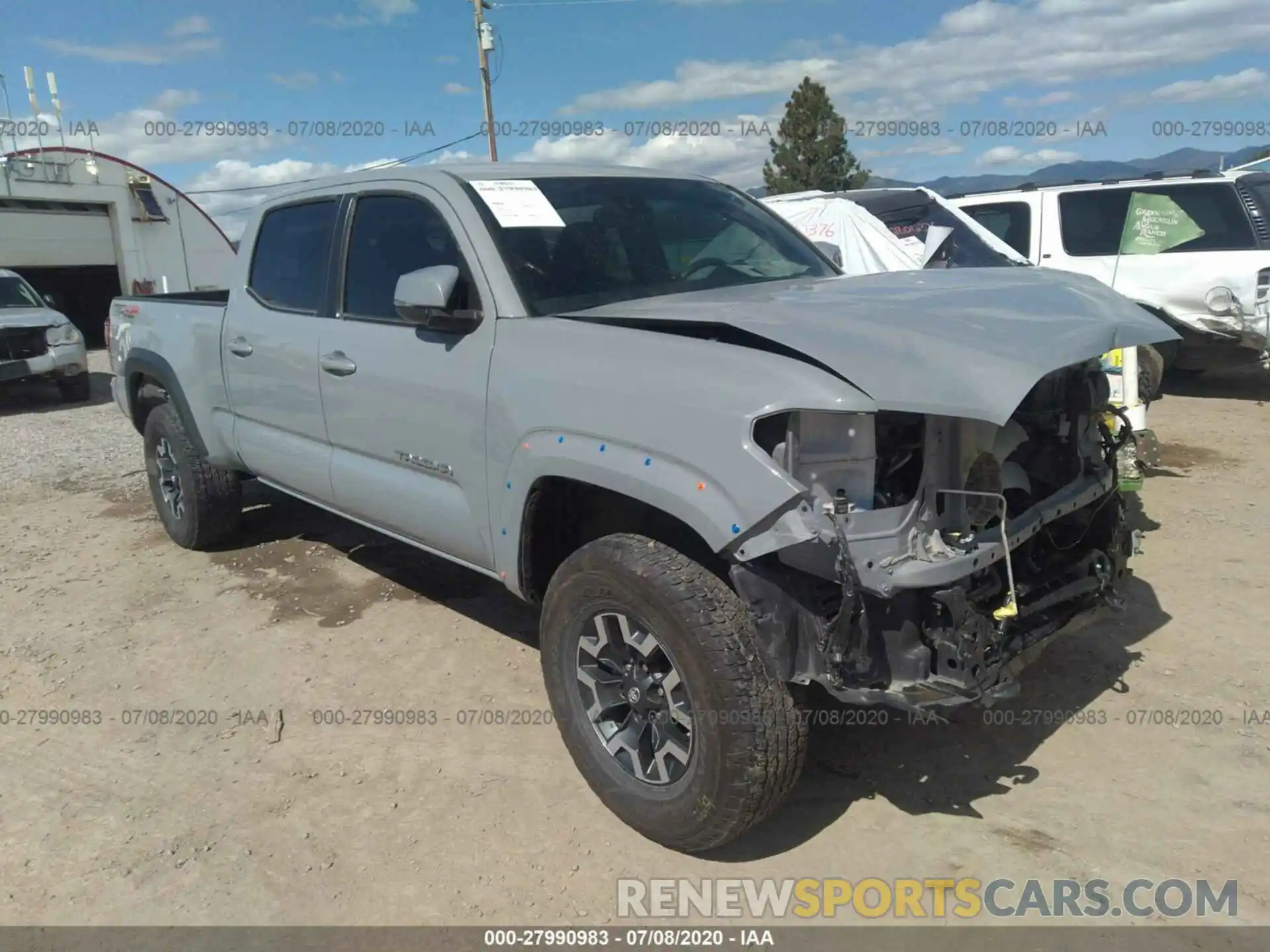 1 Photograph of a damaged car 3TMDZ5BN1KM077862 TOYOTA TACOMA 4WD 2019