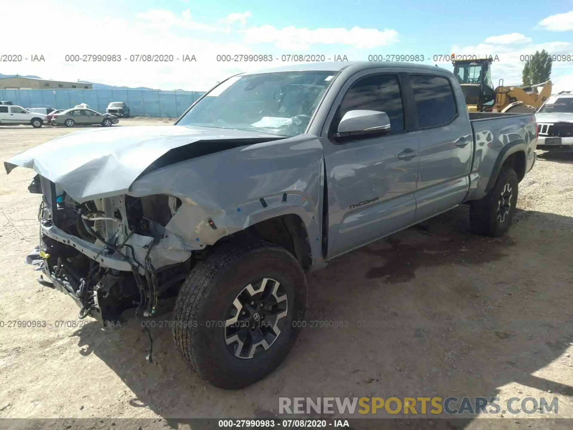 2 Photograph of a damaged car 3TMDZ5BN1KM077862 TOYOTA TACOMA 4WD 2019