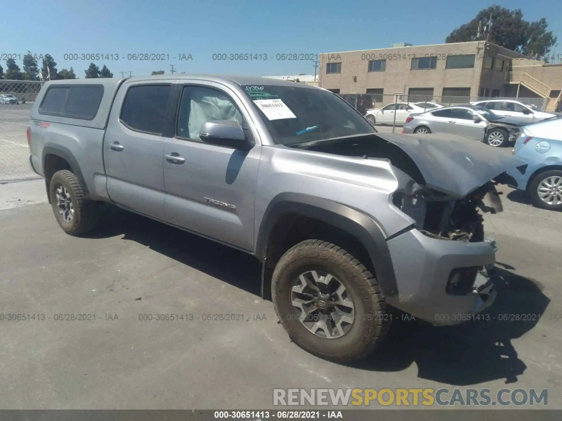 1 Photograph of a damaged car 3TMDZ5BN2KM056793 TOYOTA TACOMA 4WD 2019