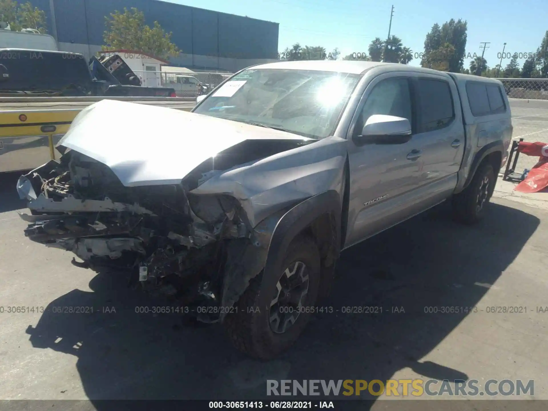 2 Photograph of a damaged car 3TMDZ5BN2KM056793 TOYOTA TACOMA 4WD 2019