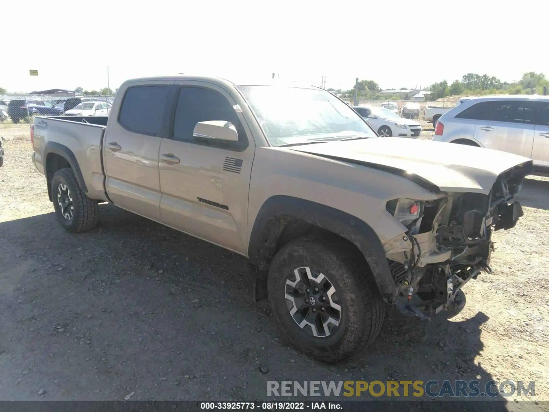 1 Photograph of a damaged car 3TMDZ5BN2KM057670 TOYOTA TACOMA 4WD 2019