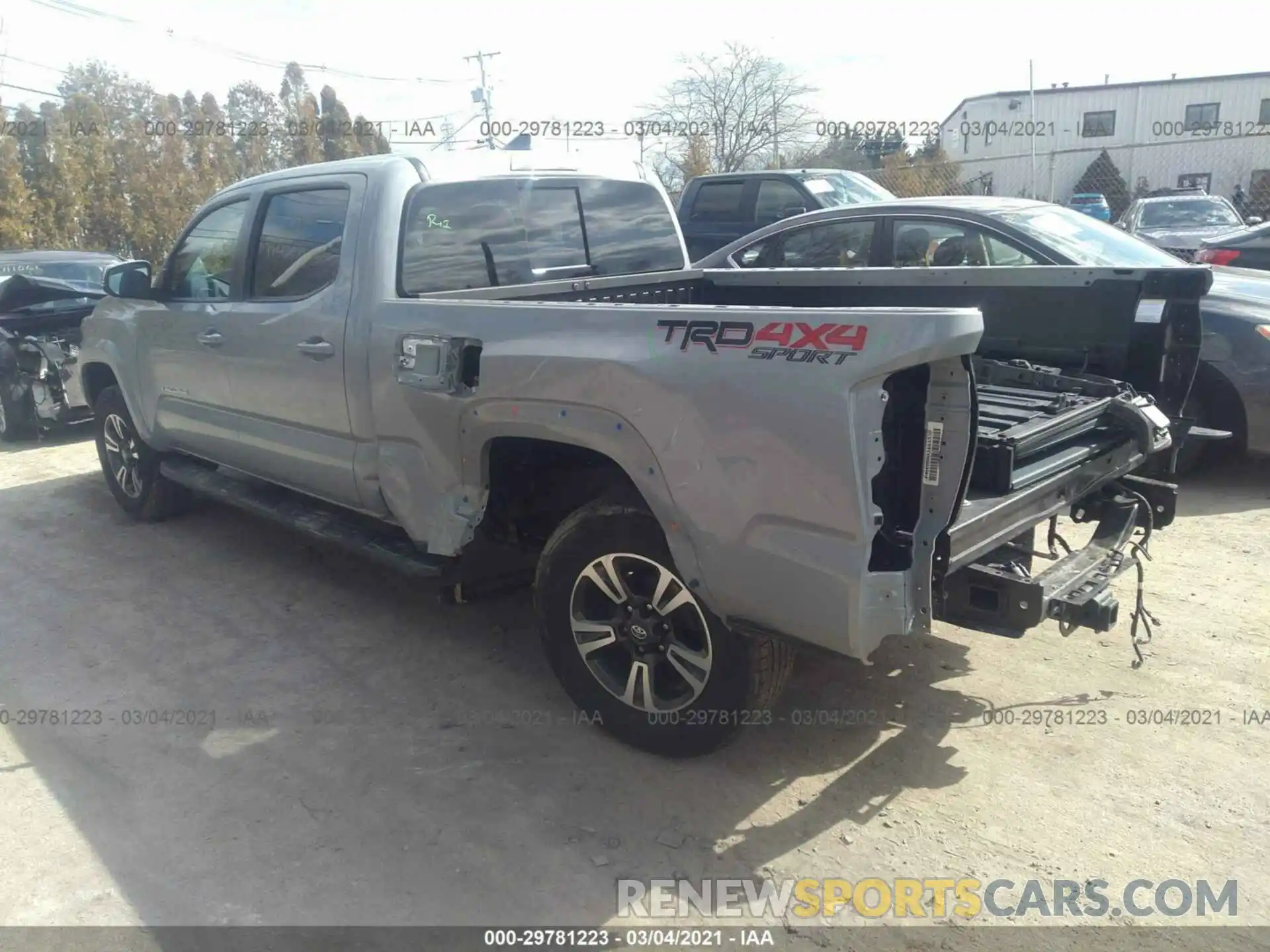 3 Photograph of a damaged car 3TMDZ5BN2KM061055 TOYOTA TACOMA 4WD 2019