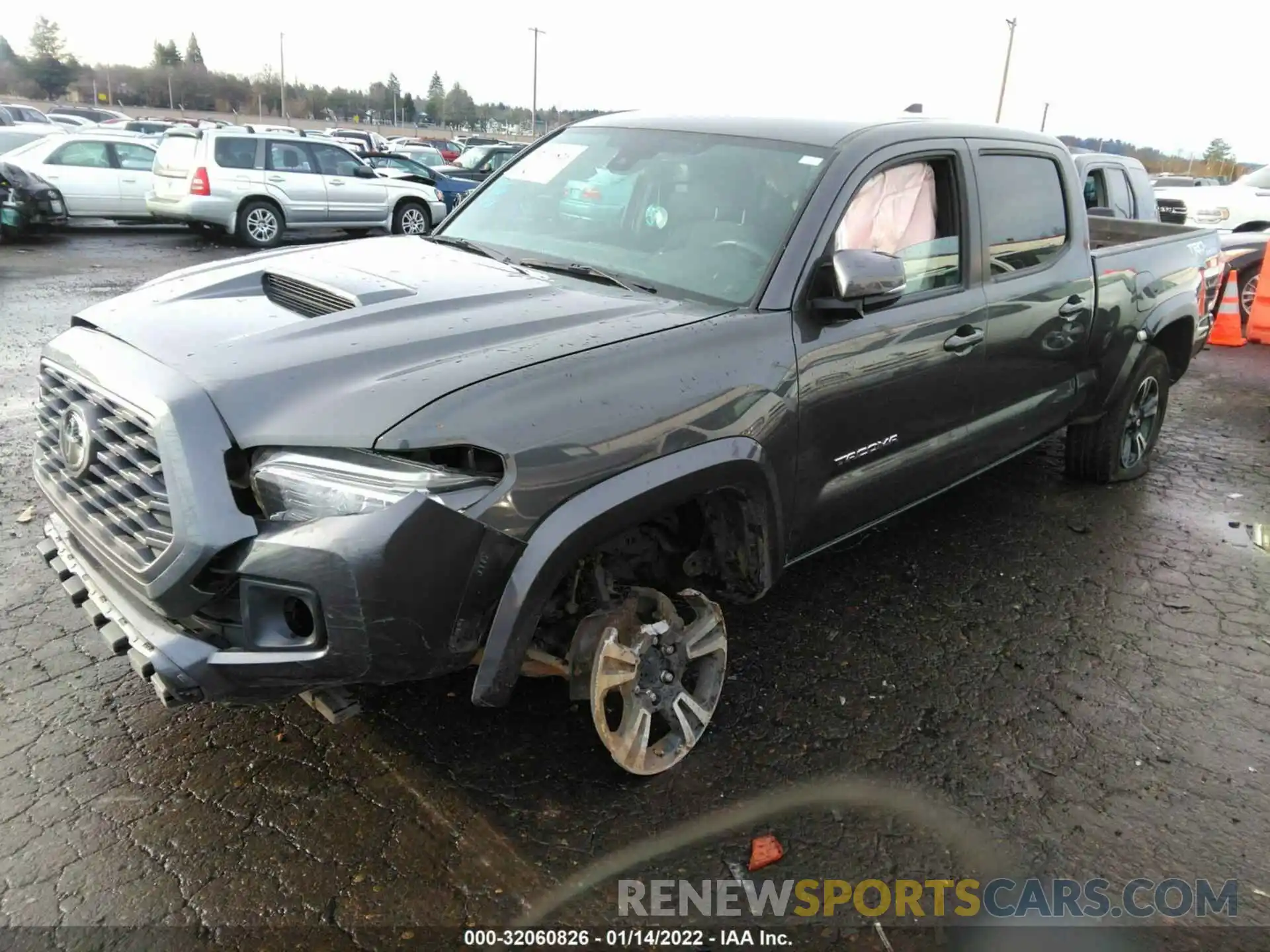 2 Photograph of a damaged car 3TMDZ5BN2KM064781 TOYOTA TACOMA 4WD 2019