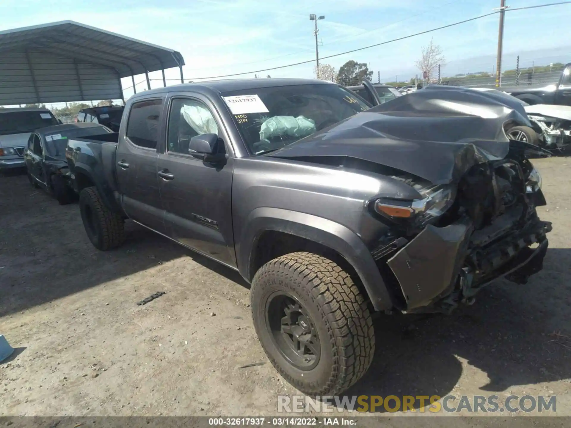 1 Photograph of a damaged car 3TMDZ5BN2KM066255 TOYOTA TACOMA 4WD 2019