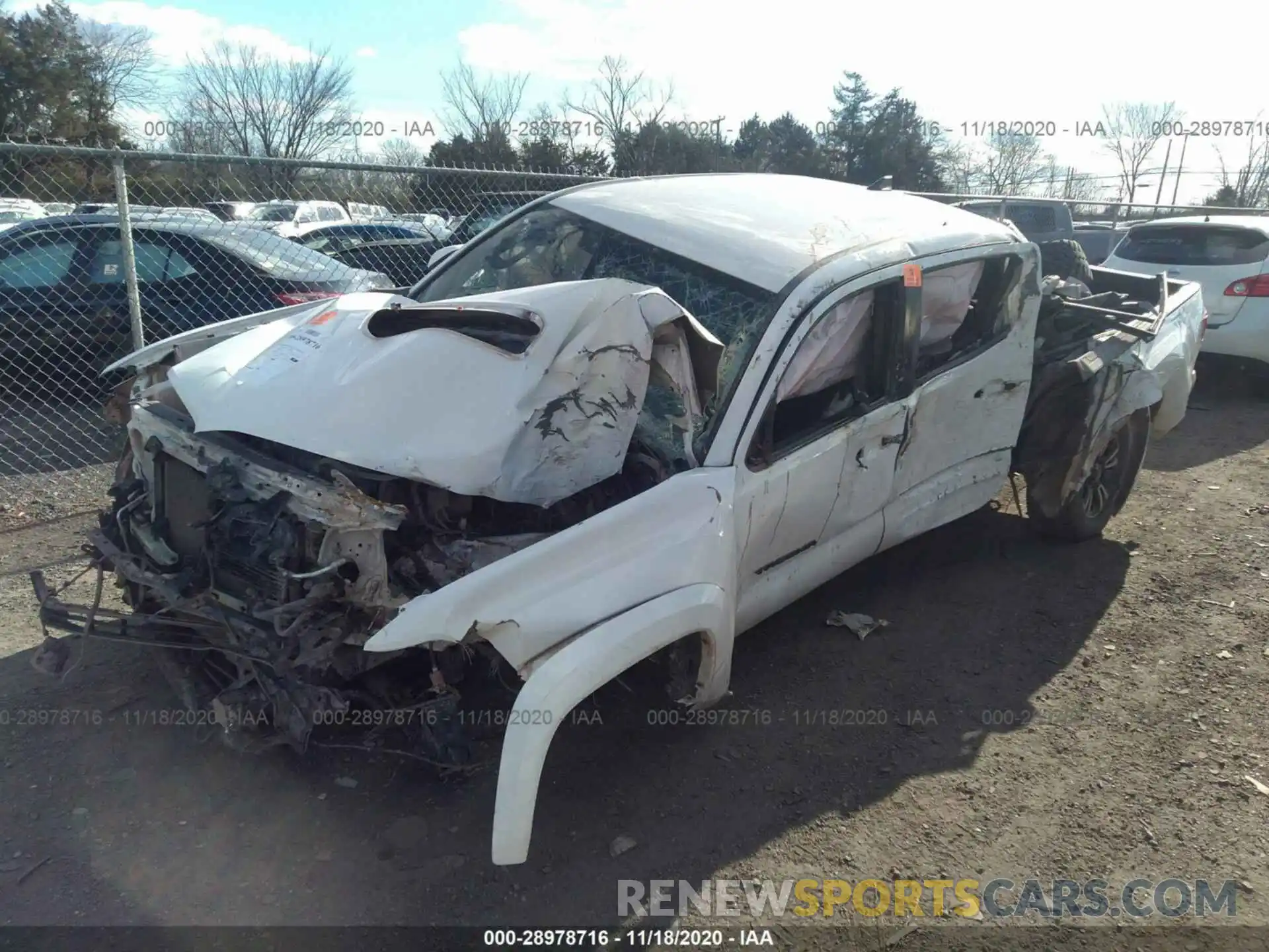 2 Photograph of a damaged car 3TMDZ5BN3KM056303 TOYOTA TACOMA 4WD 2019