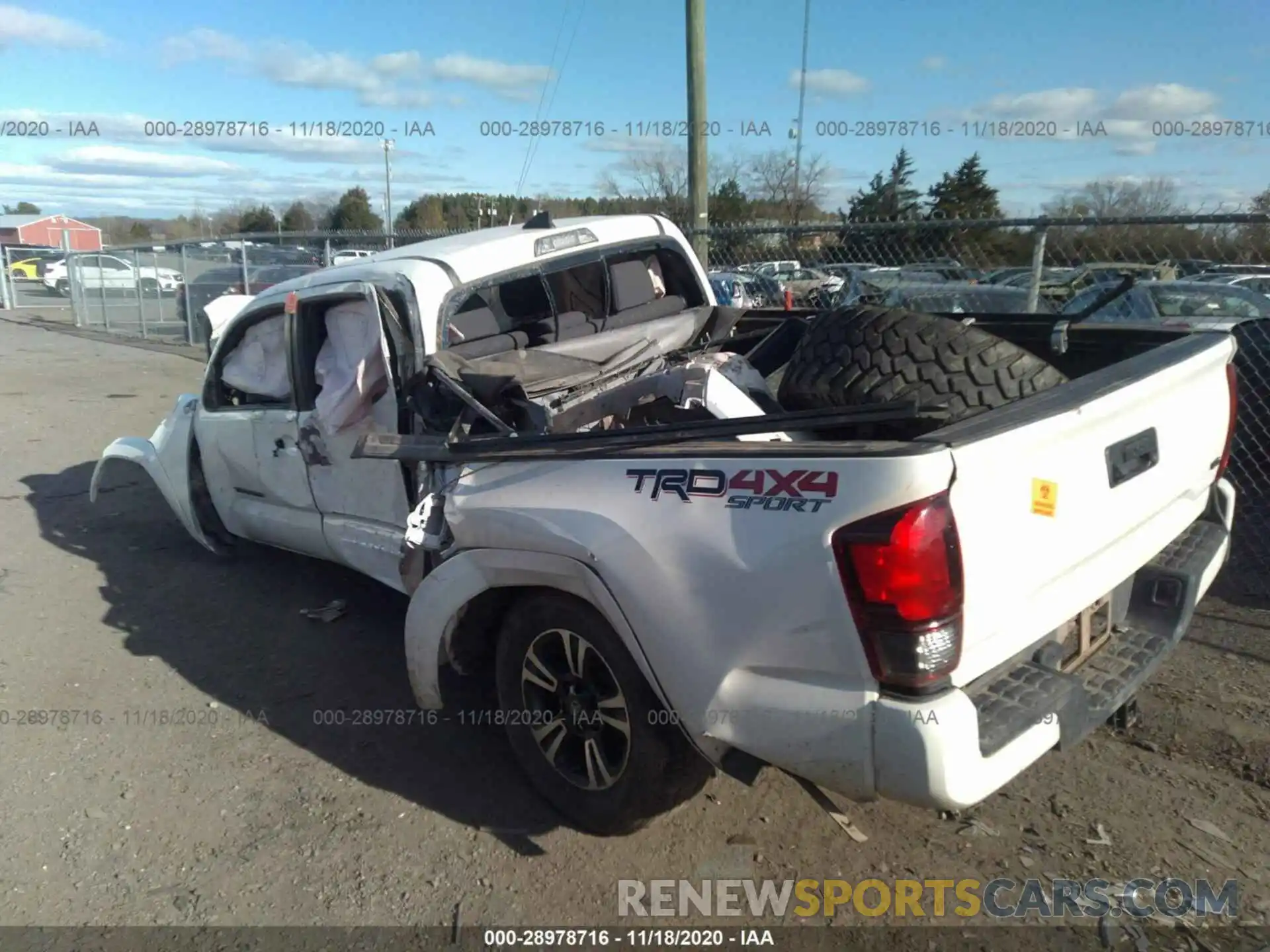 3 Photograph of a damaged car 3TMDZ5BN3KM056303 TOYOTA TACOMA 4WD 2019