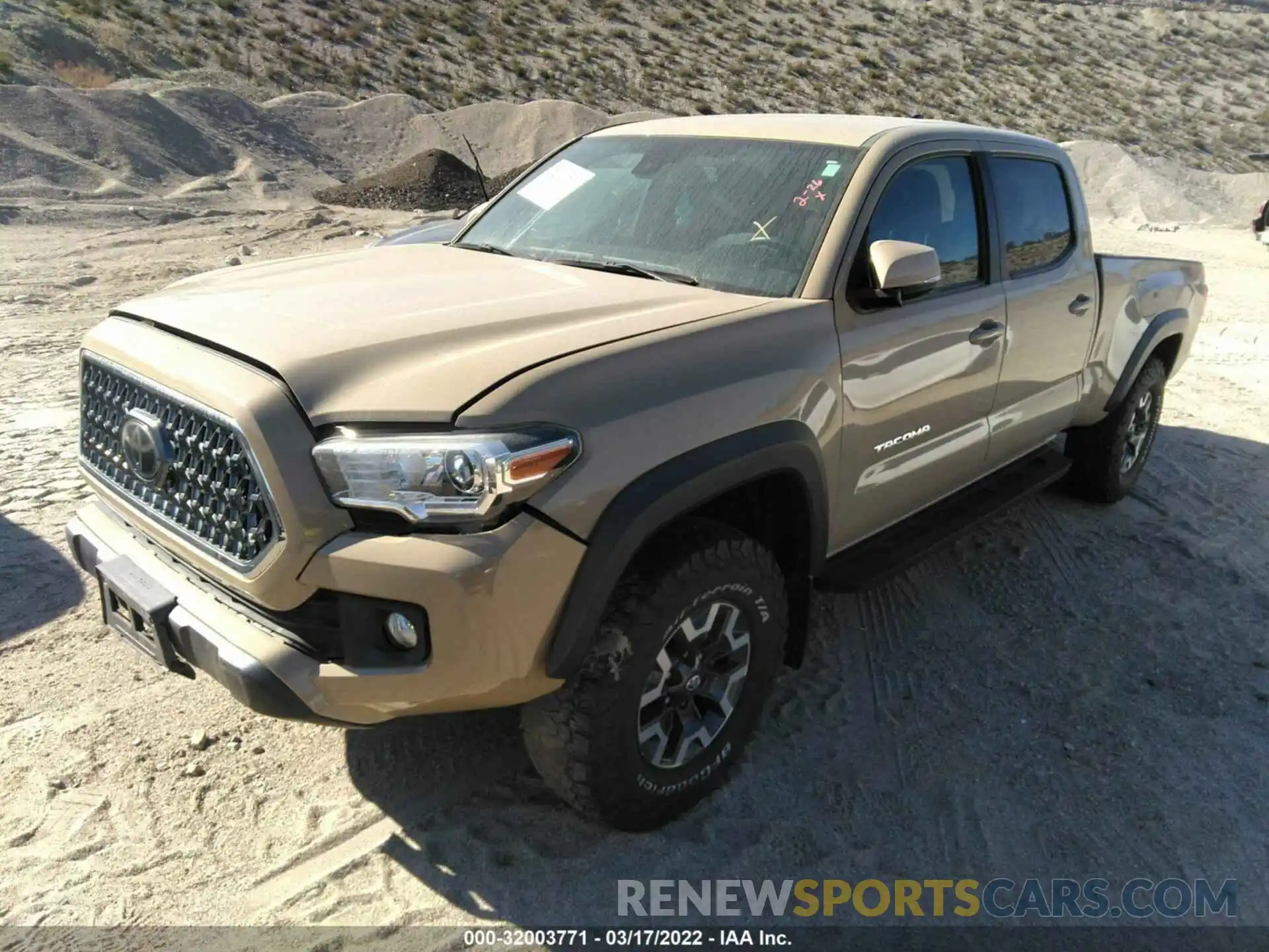 2 Photograph of a damaged car 3TMDZ5BN3KM058407 TOYOTA TACOMA 4WD 2019