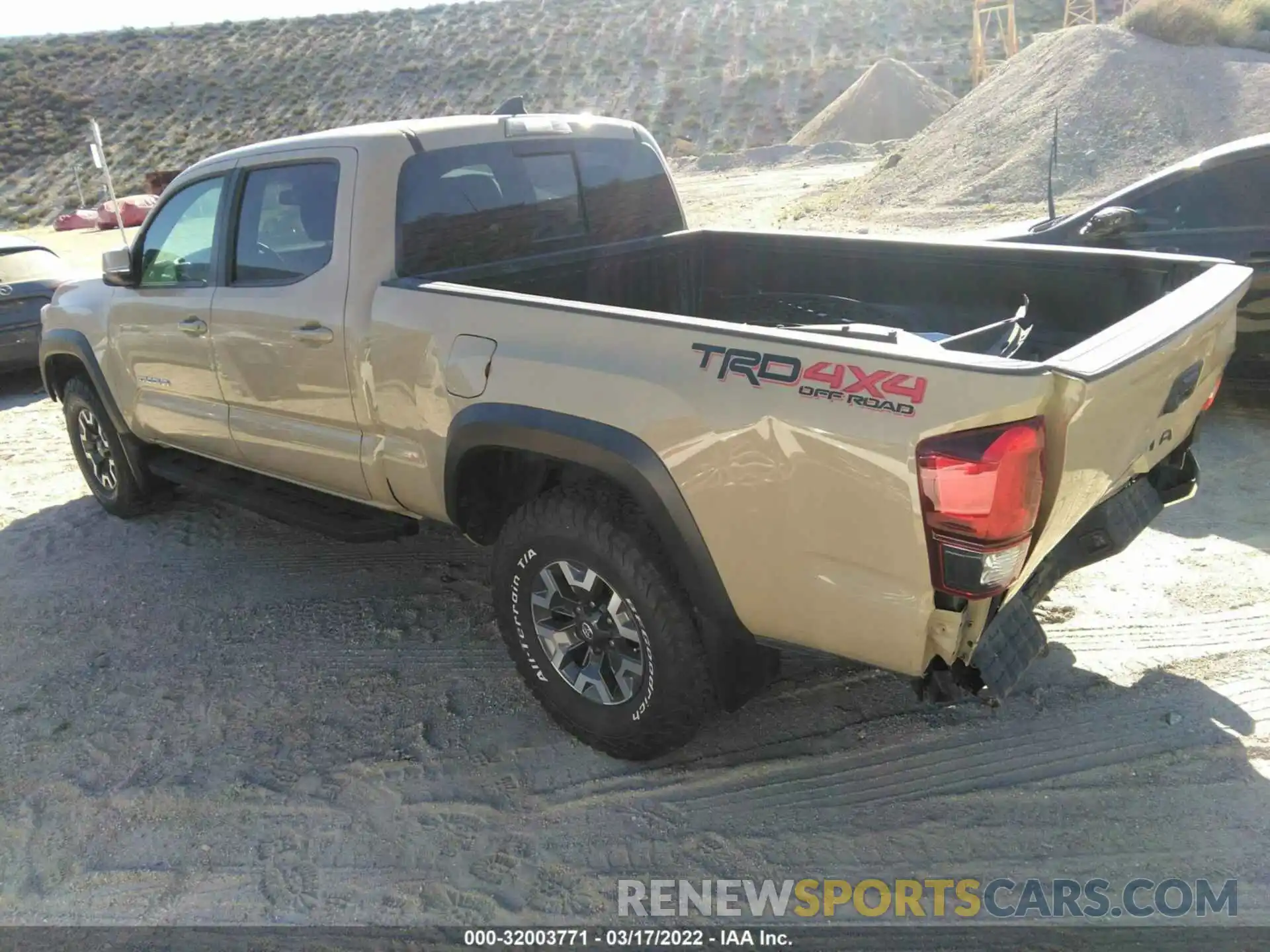 3 Photograph of a damaged car 3TMDZ5BN3KM058407 TOYOTA TACOMA 4WD 2019