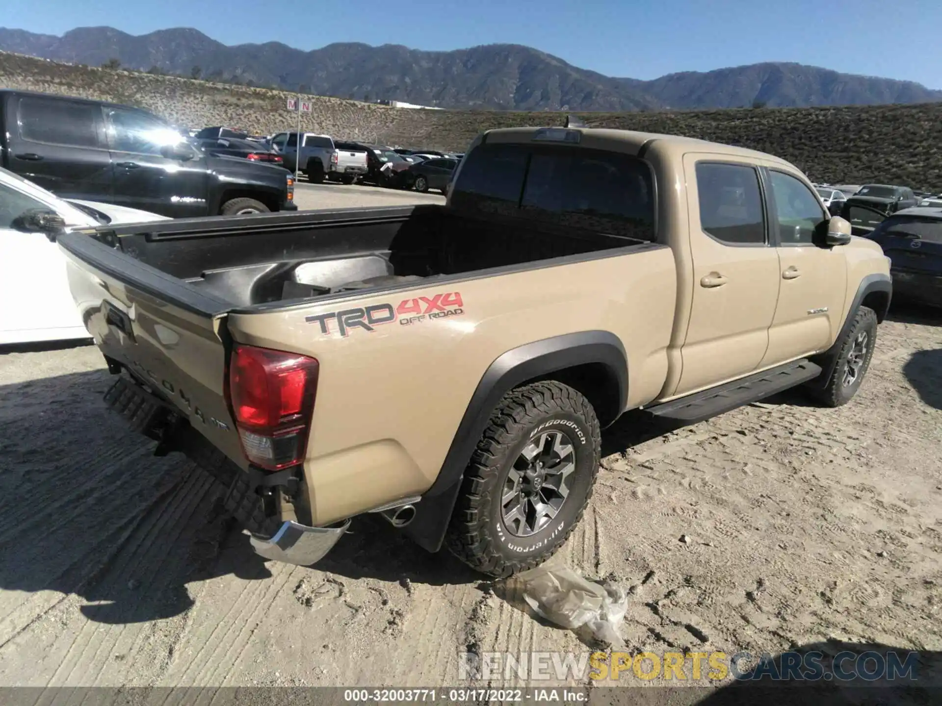 4 Photograph of a damaged car 3TMDZ5BN3KM058407 TOYOTA TACOMA 4WD 2019